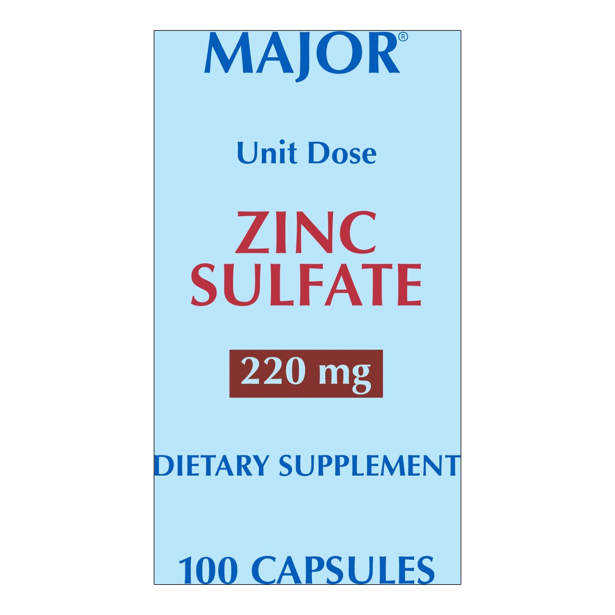 Major® 220-mg Zinc Sulfate Capsules