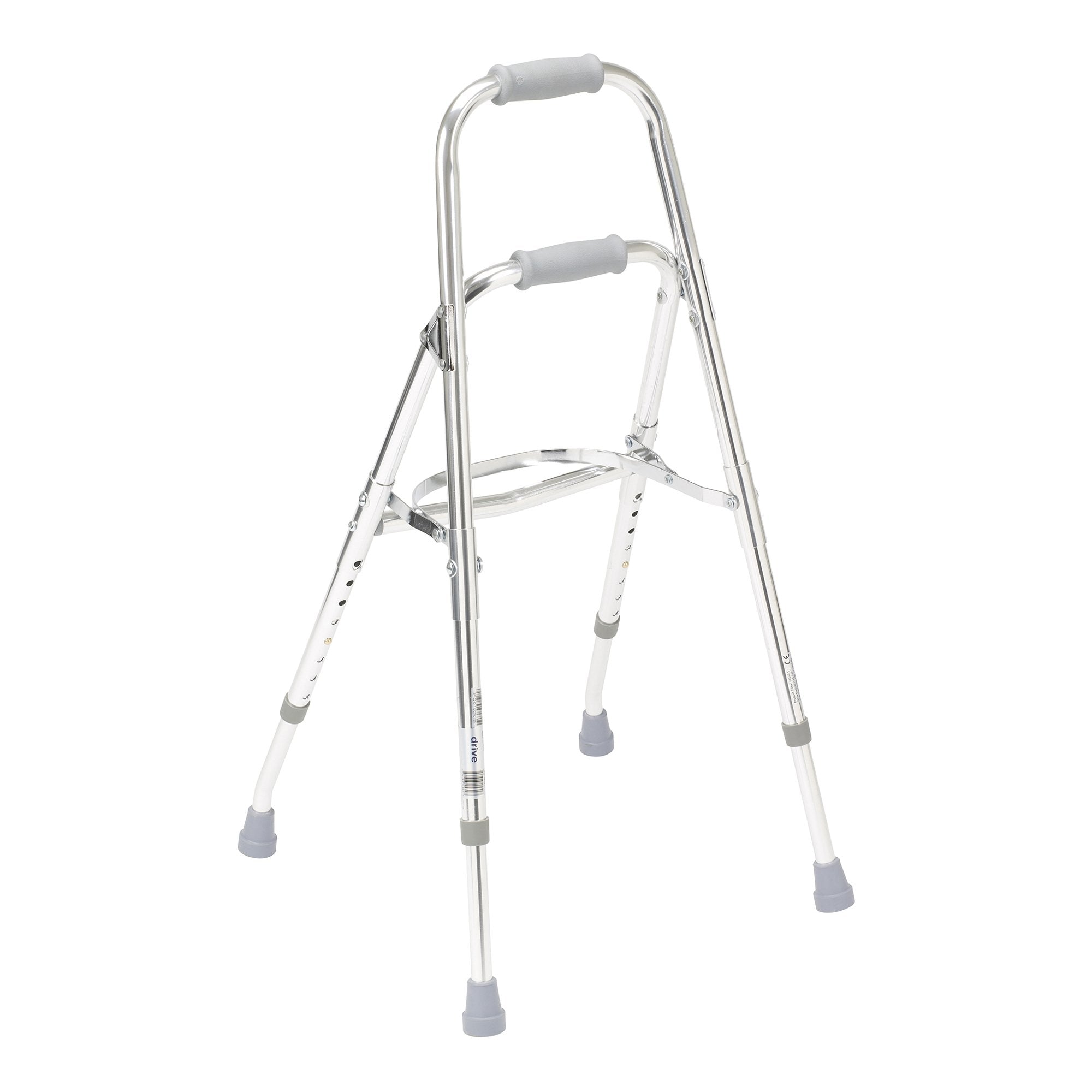 drive™ Hemi Aluminum Side Step Folding Walker, 29½ – 37 Inch Height