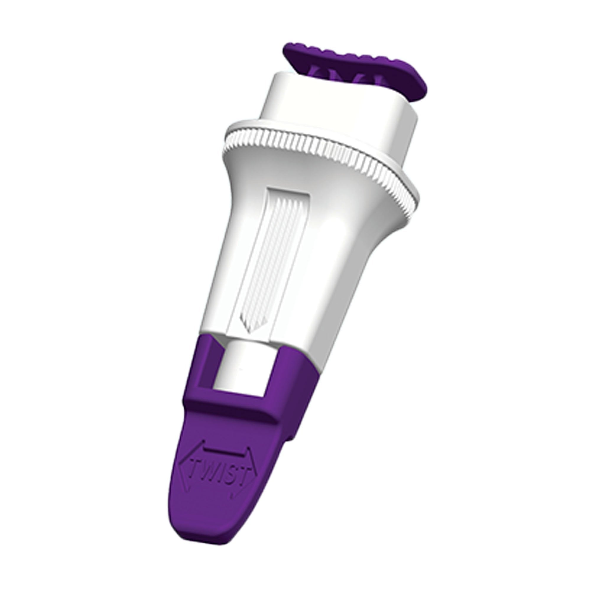 Safety Lancet Assure® 30 Gauge Protective Safety Cap Push Button Activation Finger - image 2