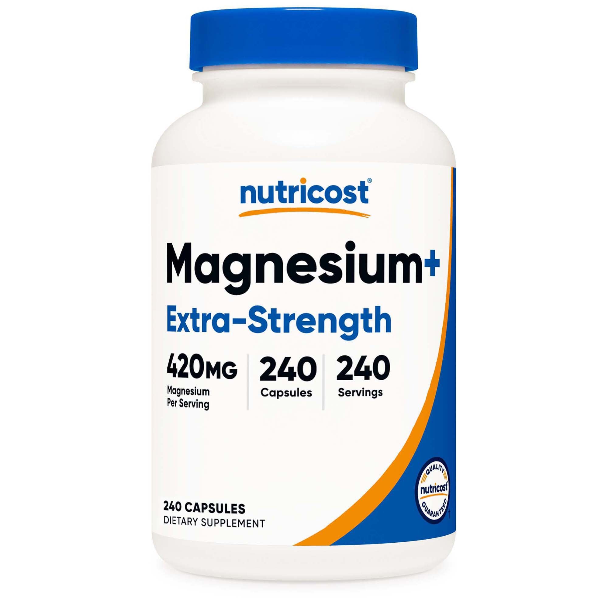 Dietary Supplement nutricost® Magnesium + XS 420 mg Strength Capsule 240 Per Bottle