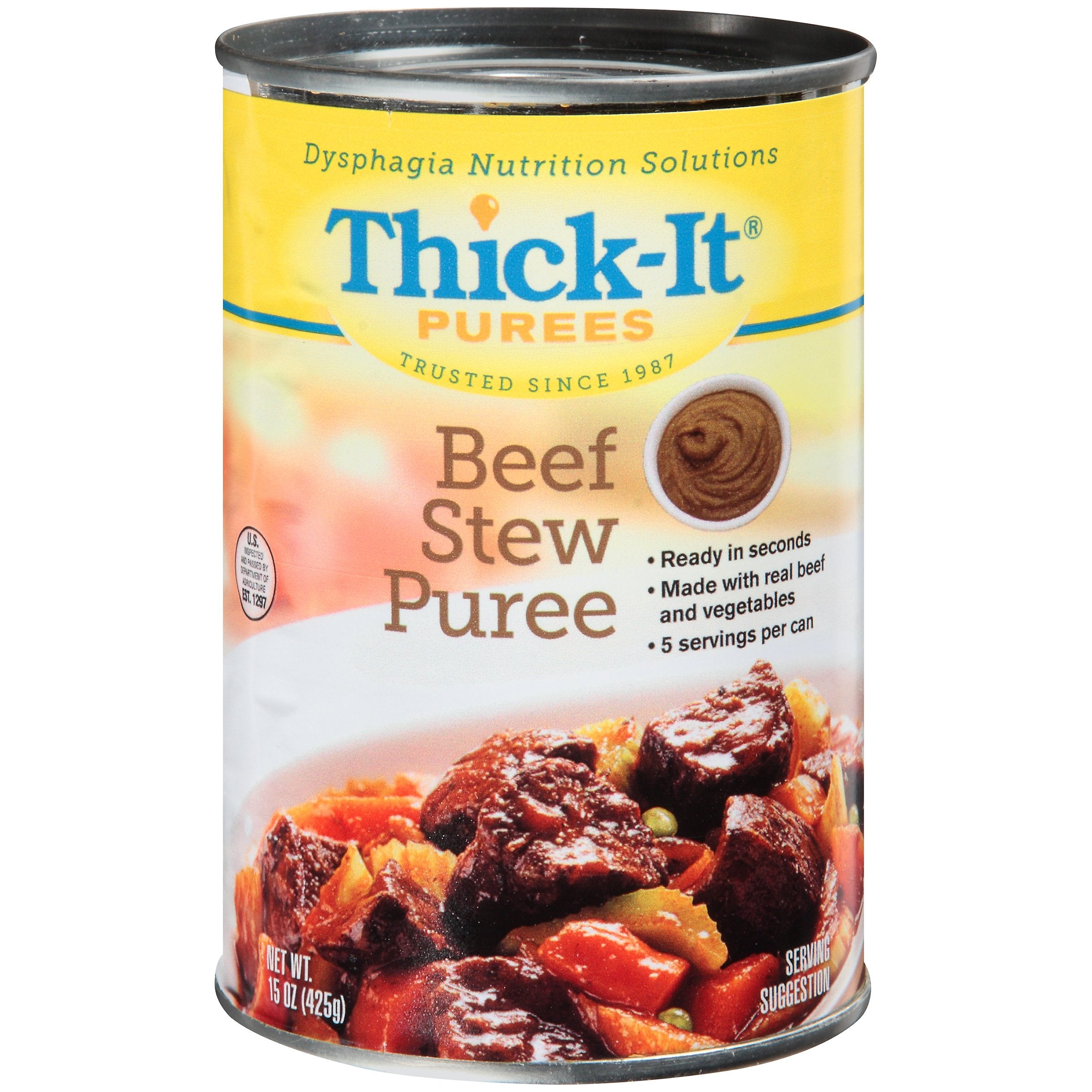 Thick-It® Purée Beef Stew Thickened Food, 15-ounce Can