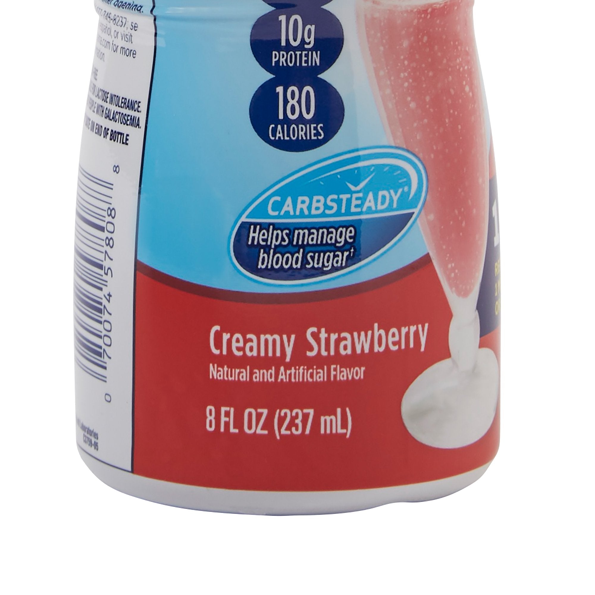 Glucerna Original Shake, Creamy Strawberry, 8 oz - Diabetic Support Formula