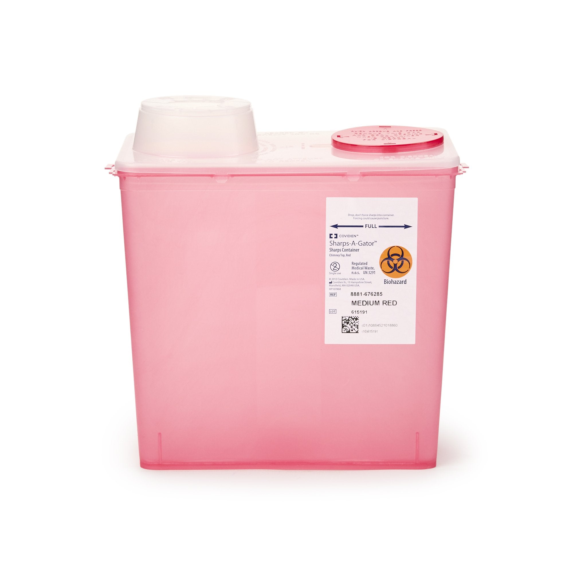 Monoject™ Multi-purpose Sharps Container, 2 Gallon, 10-9/10 x 10½ x 6¾ Inch (20 Units)