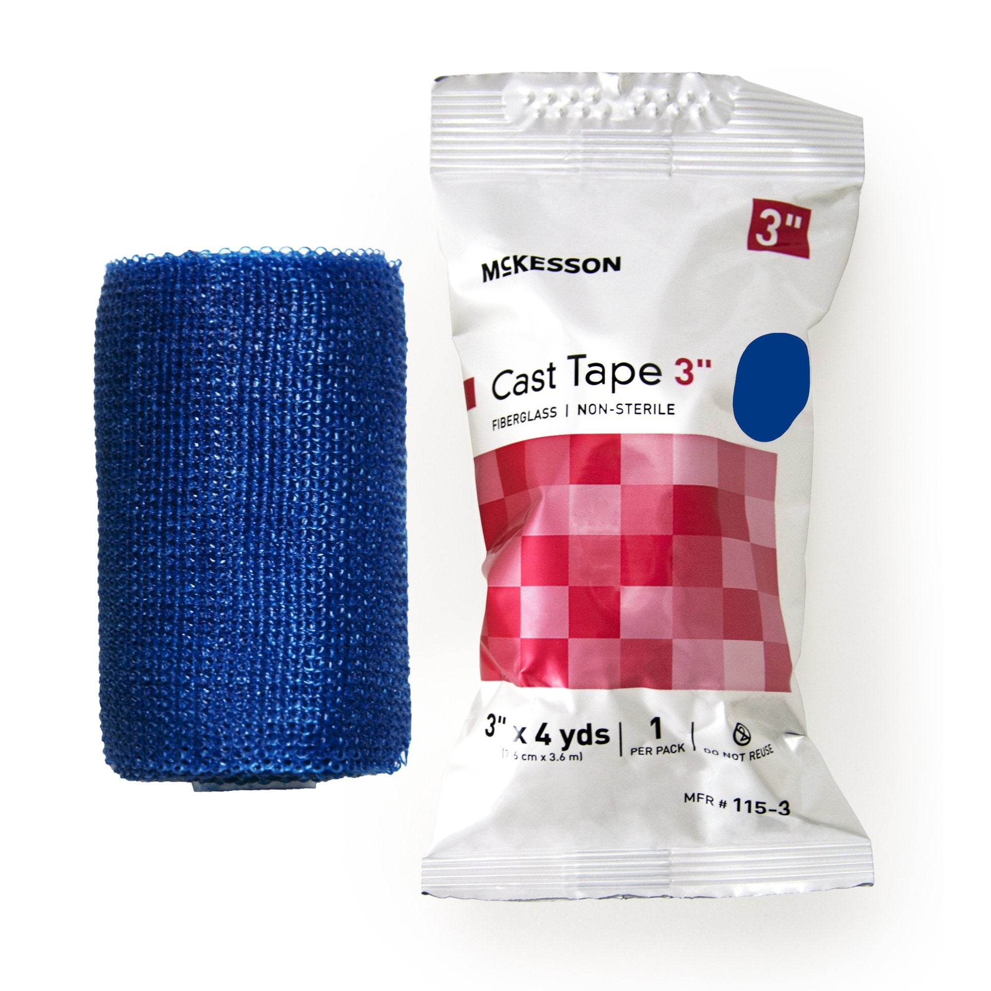 McKesson Blue Cast Tape, 3 Inch x 4 Yard (10 Units)