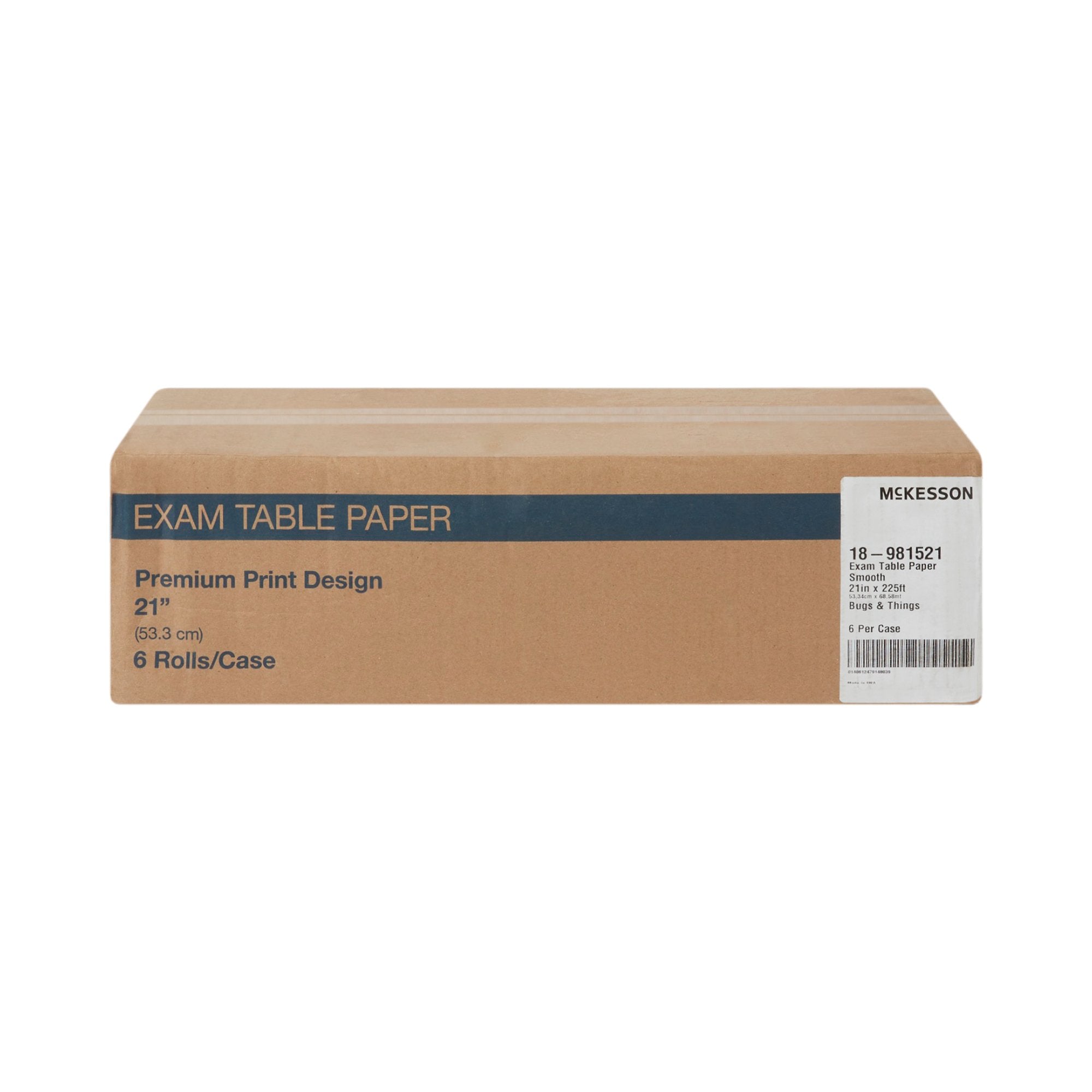 McKesson Smooth Table Paper, 21 Inch x 75 Yard, Print (Bugs and Things) (6 Units)