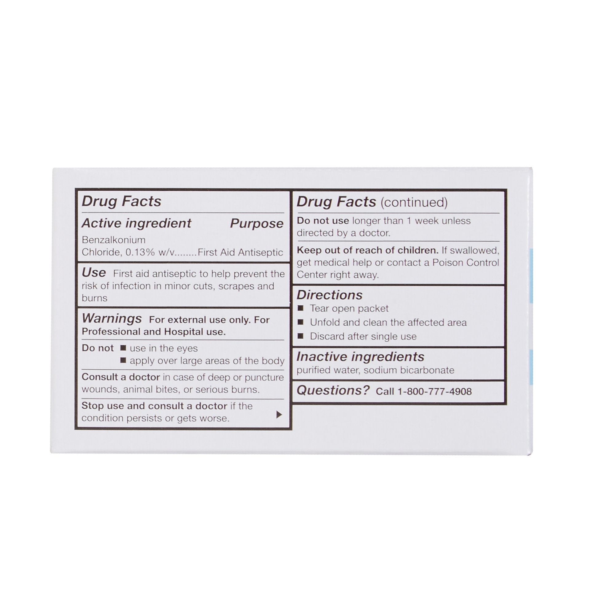 McKesson Sanitizing Skin Wipes - Antiseptic Towelettes, 100ct Pack