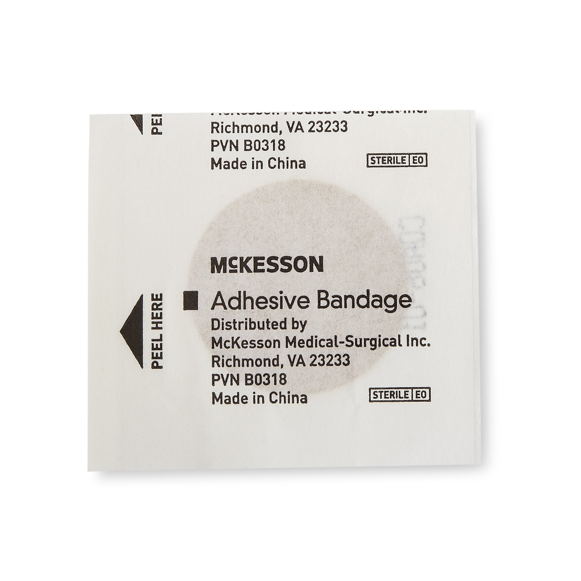 McKesson Round Tan Adhesive Spot Bandage, 1 Inch (100 Units)