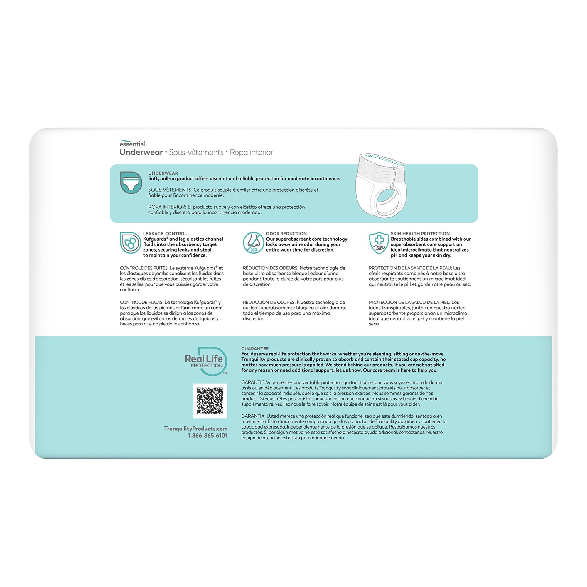 ComfortCare™ Absorbent Underwear, Extra Large (25 Units)
