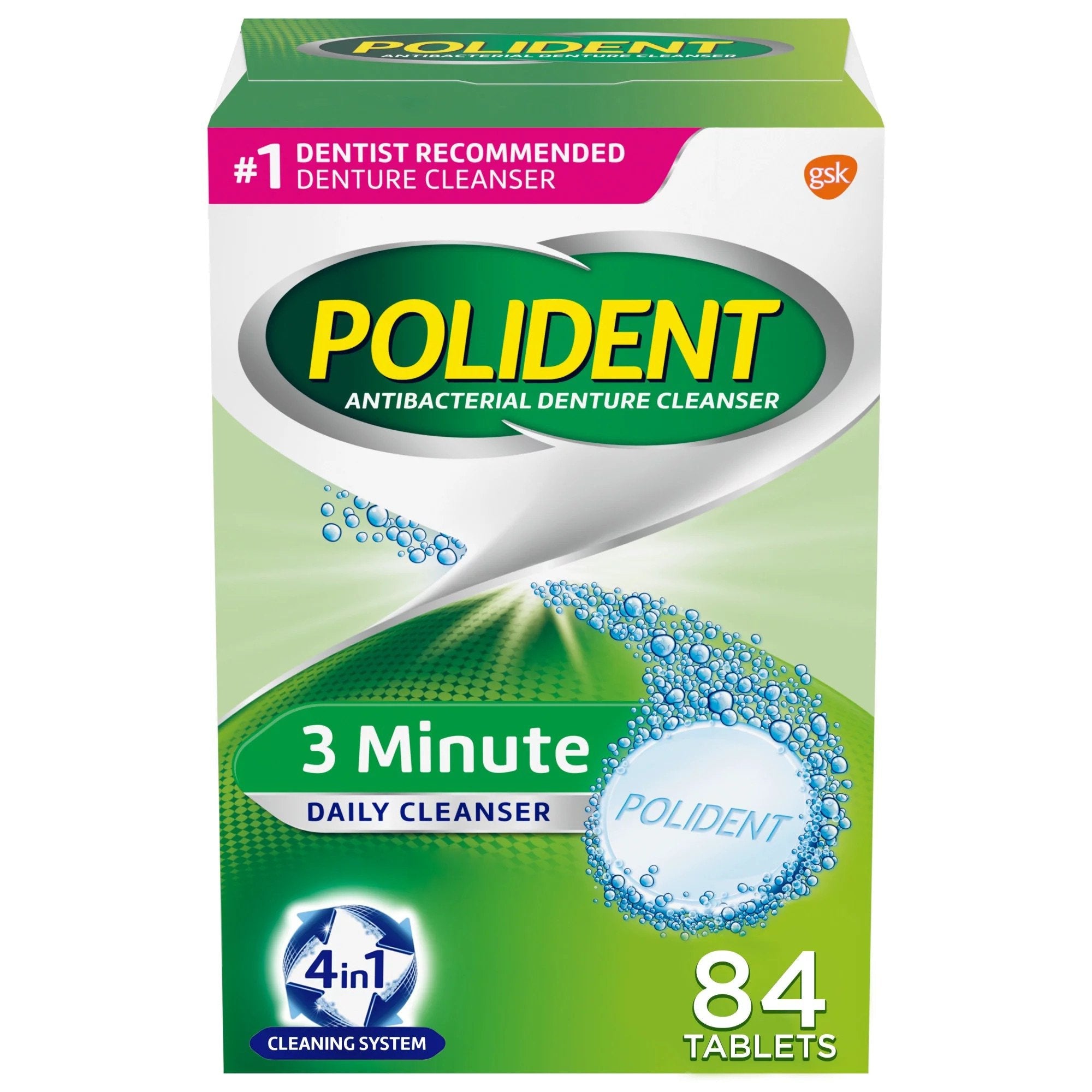 Polident® 3 Minute Denture Cleaner, 40 ct. (40 Units)
