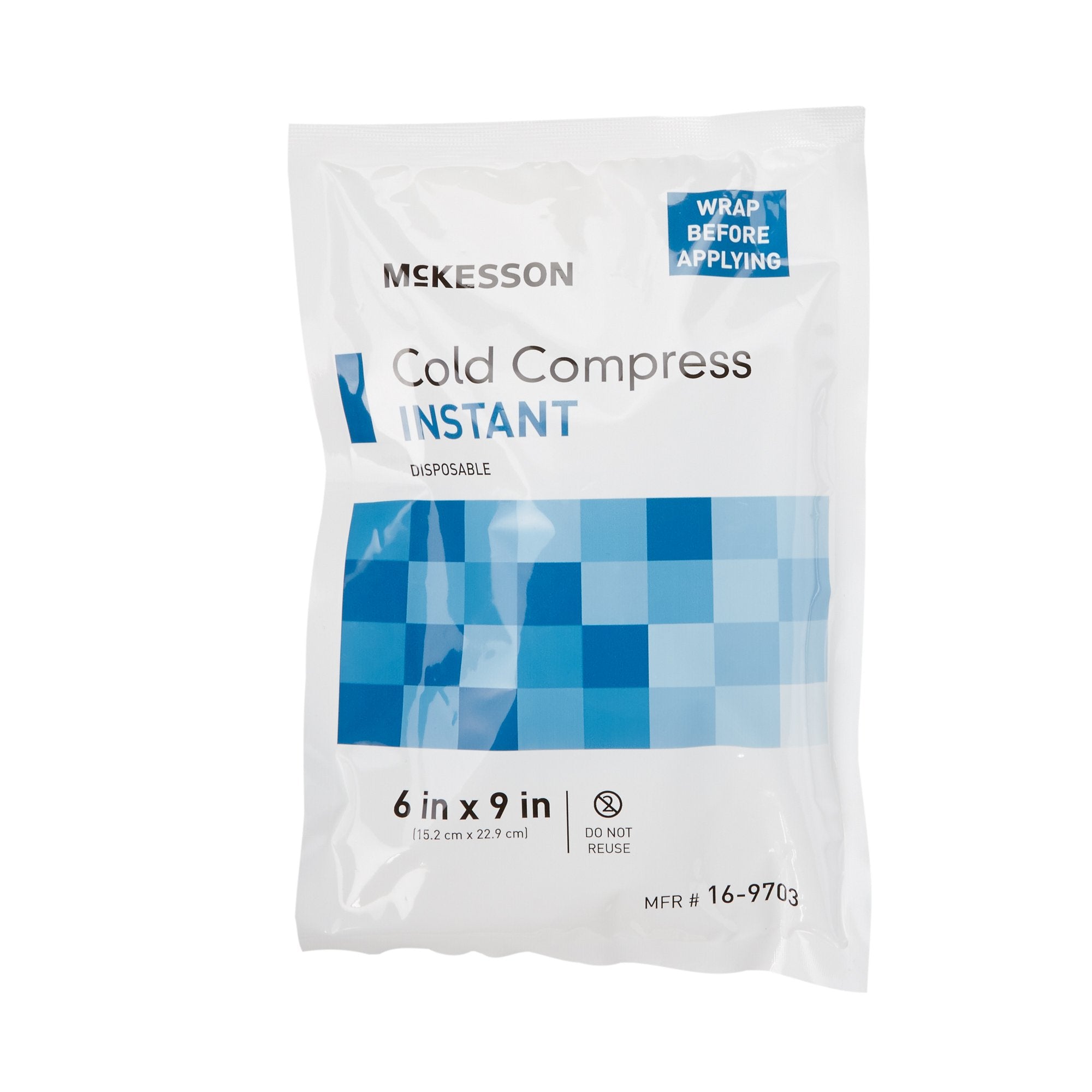 McKesson Instant Cold Packs 6x9" - Quick Pain Relief, 24 Units