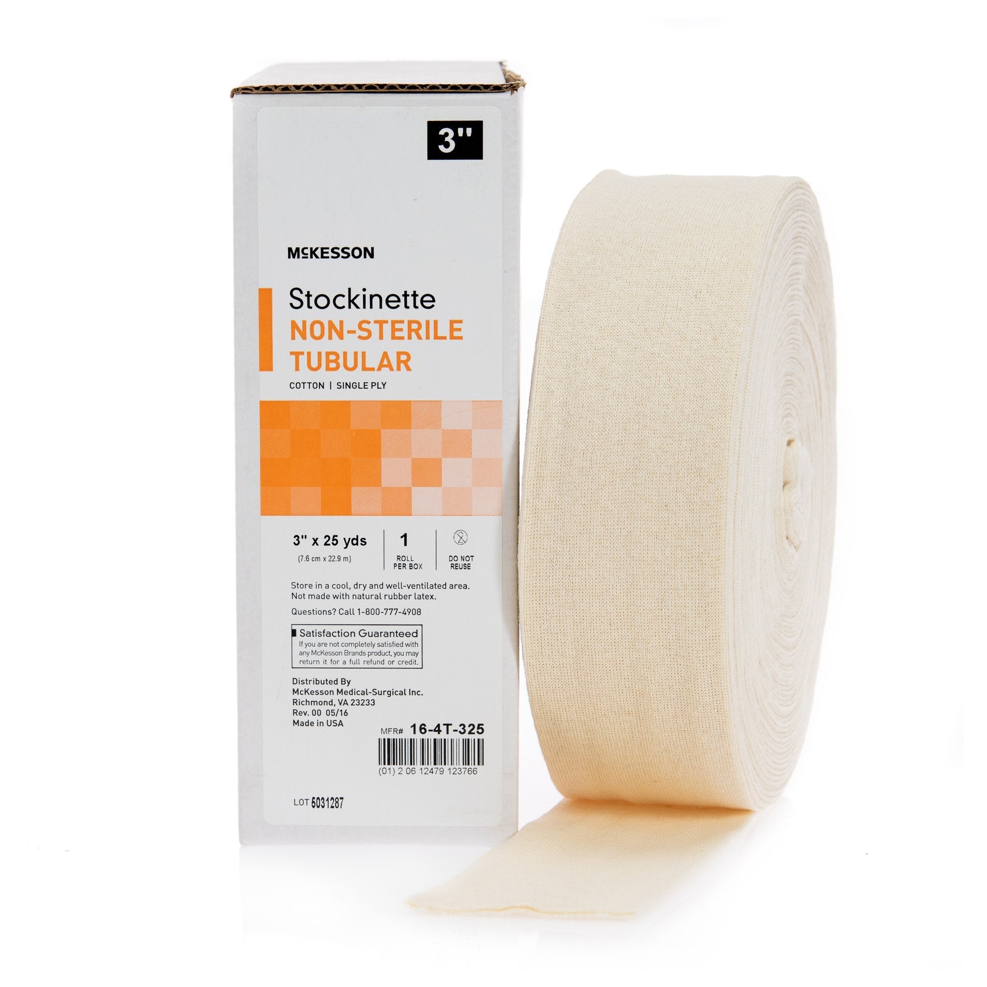 McKesson Beige Cotton Tubular Stockinette, 3 Inch x 25 Yard (1 Unit)