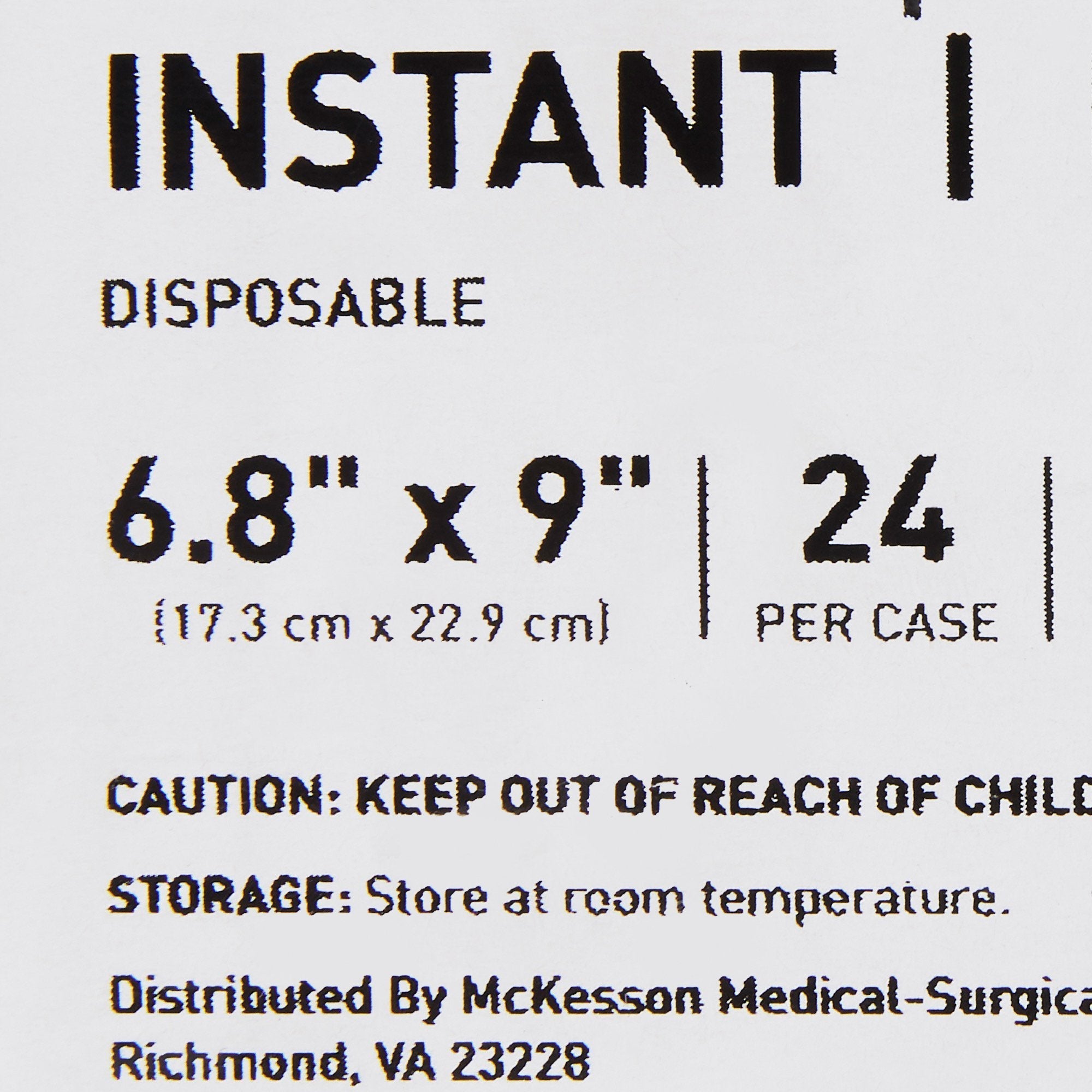 McKesson Instant Hot Pack, 6-4/5 x 9 Inch (24 Units)