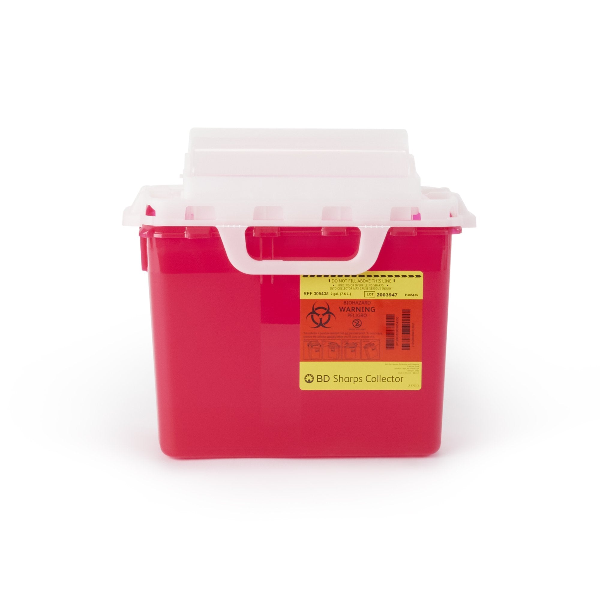 BD Multi-purpose Sharps Container, 12-1/2 x 10-7/10 x 6 Inch (10 Units)