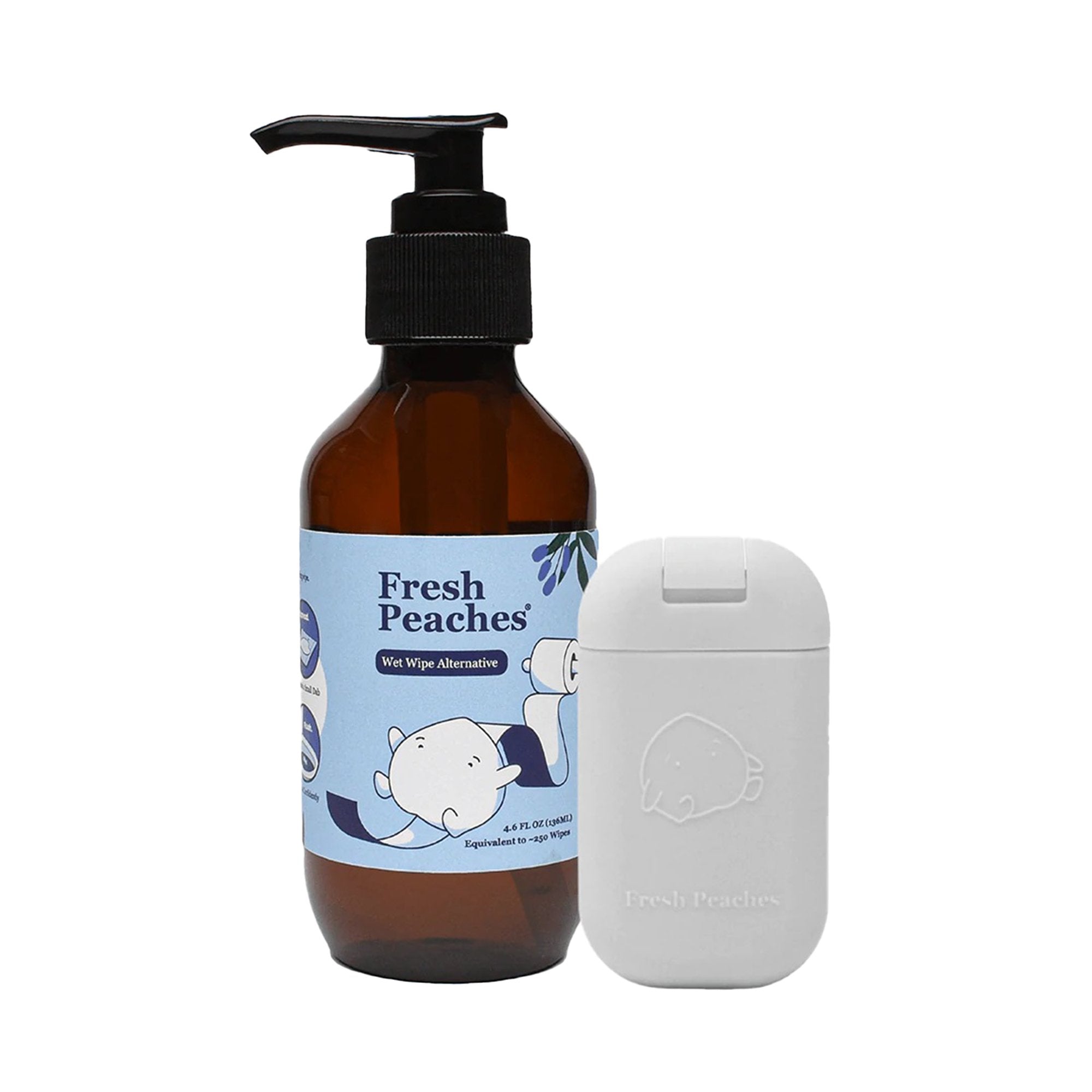 Fresh Peaches® Toilet Paper Gel Starter Set, Gray (1 Unit)