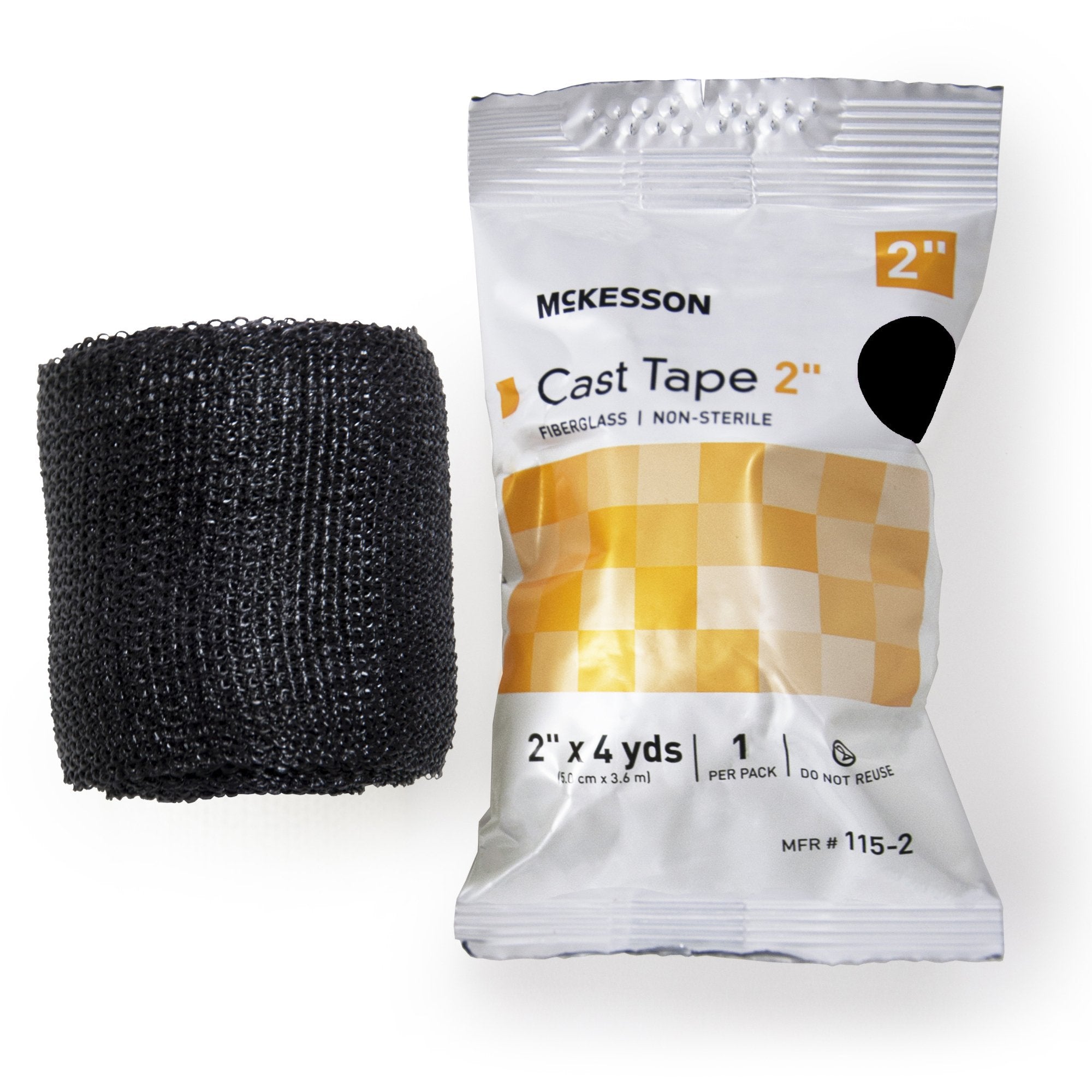 McKesson Black Cast Tape, 2 Inch x 4 Yard (10 Units)
