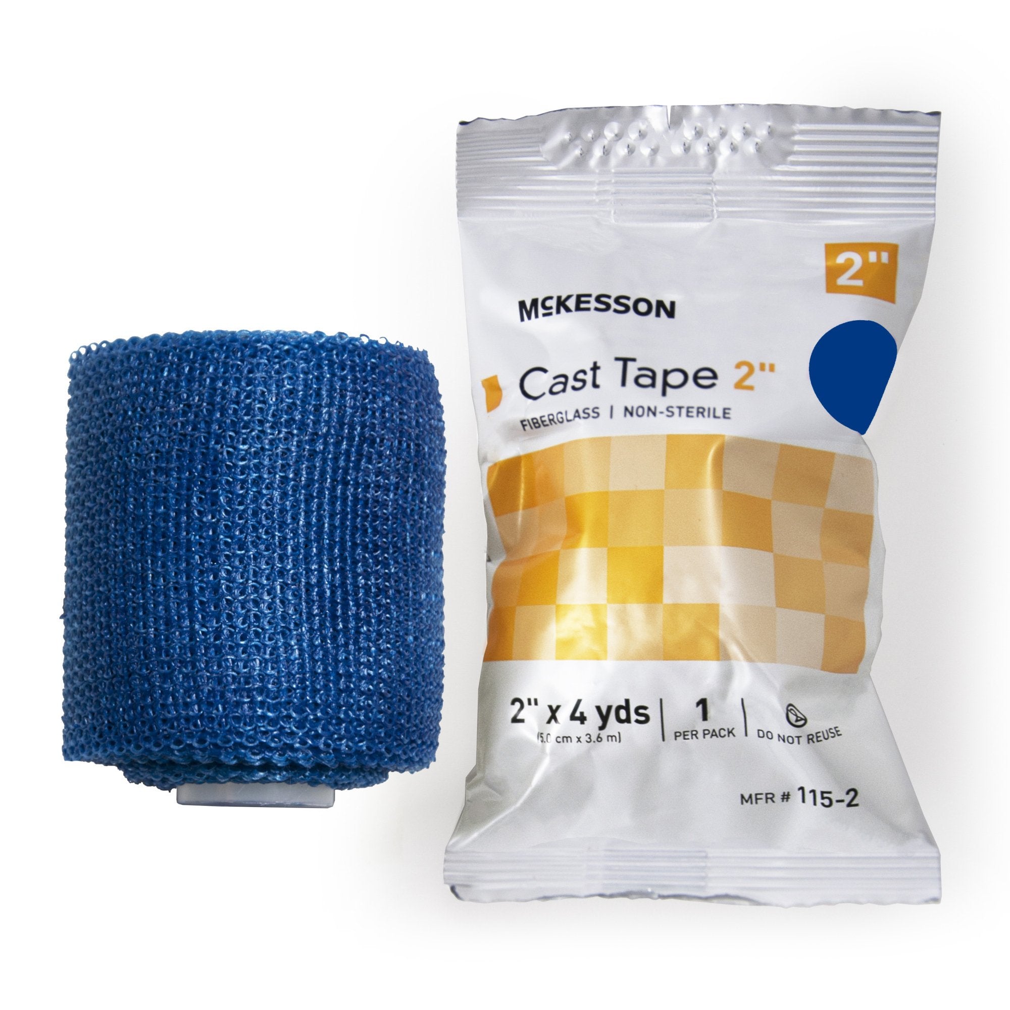 McKesson Blue Cast Tape, 2 Inch x 4 Yard (10 Units)