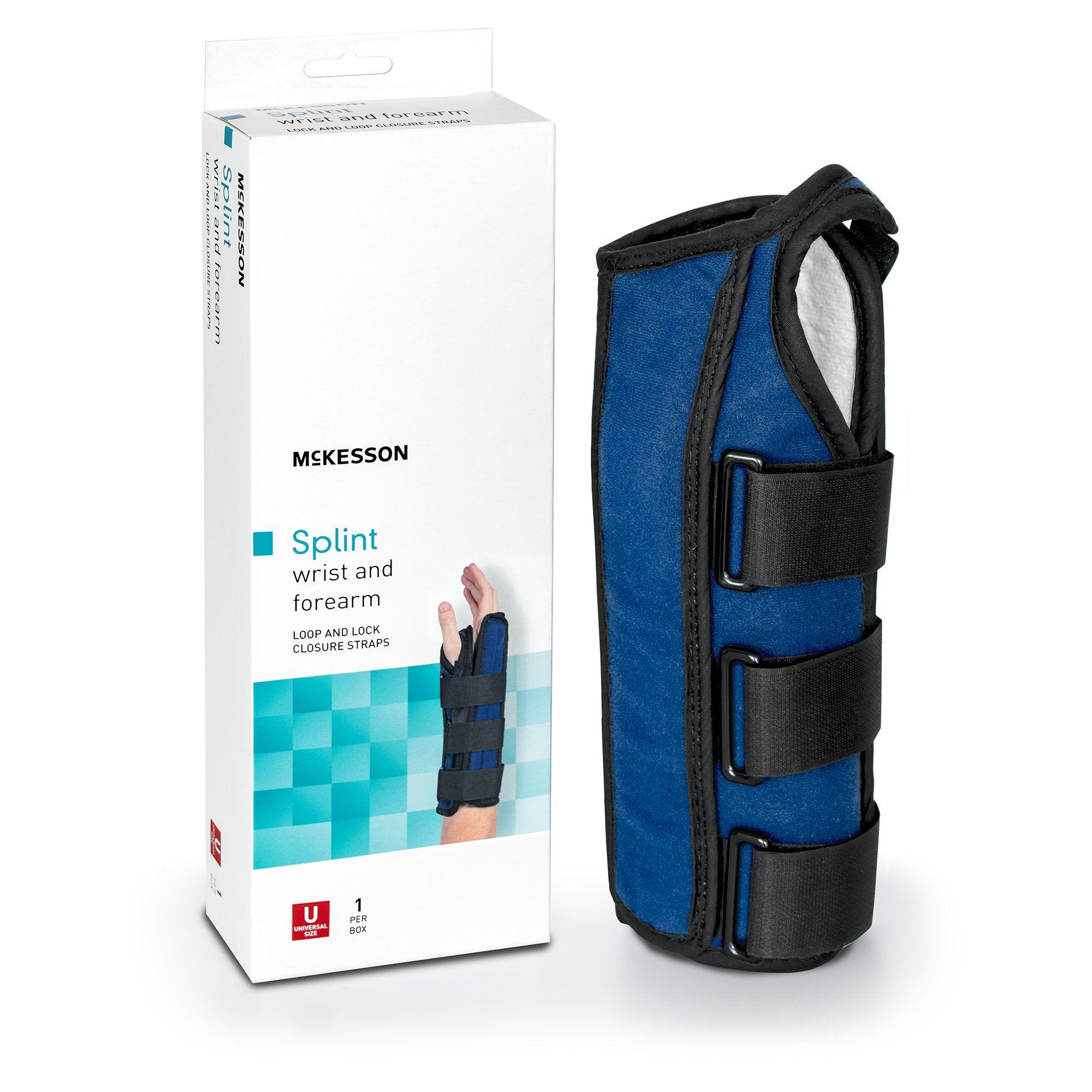 McKesson Right Wrist / Forearm Splint, One Size Fits Most (1 Unit)