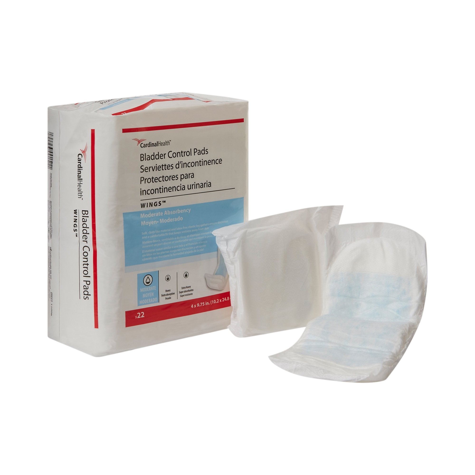 Sure Care Bladder Control Pads, Polymer Core, One Size Fits Most, Adult, Unisex, Disposable (22 Units)