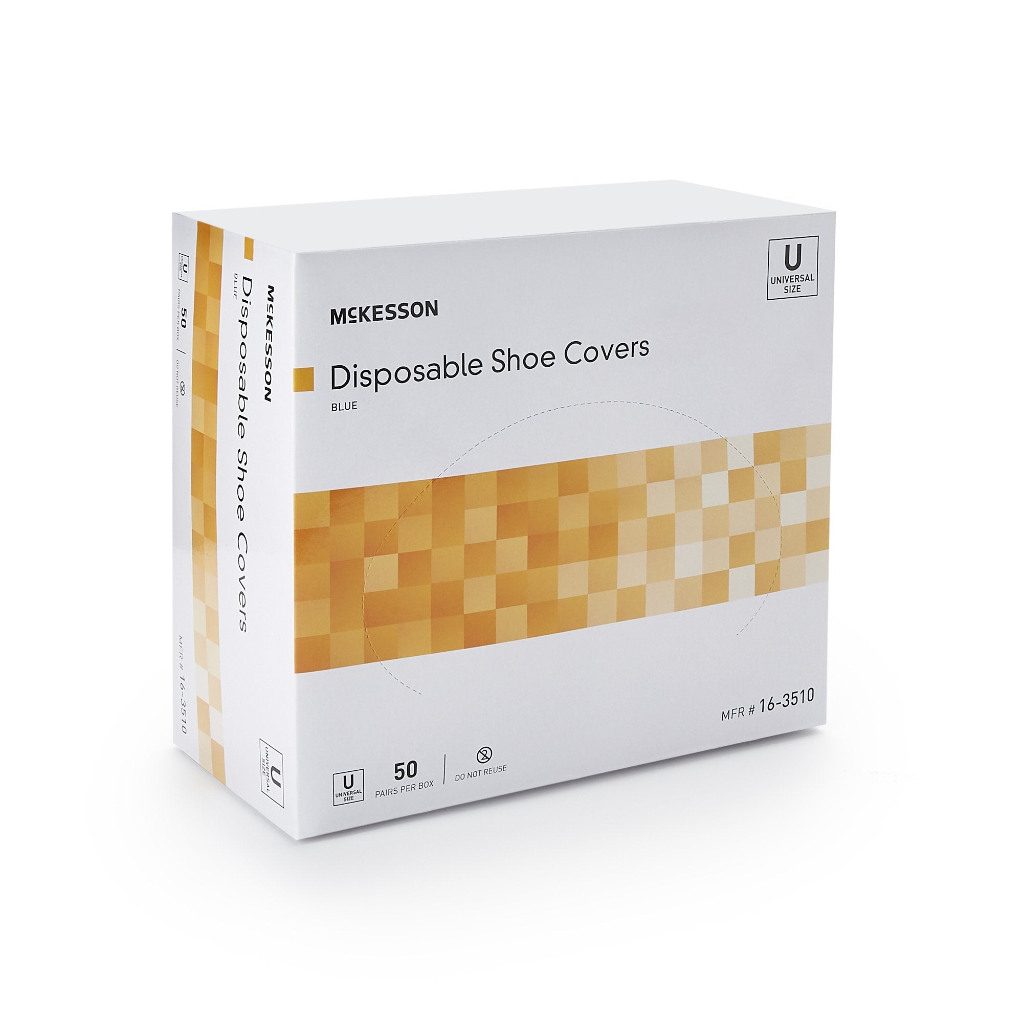 McKesson Shoe Cover, One Size Fits Most Shoe, High, Non-Skid Sole, Blue, Non-Sterile (50 Units)
