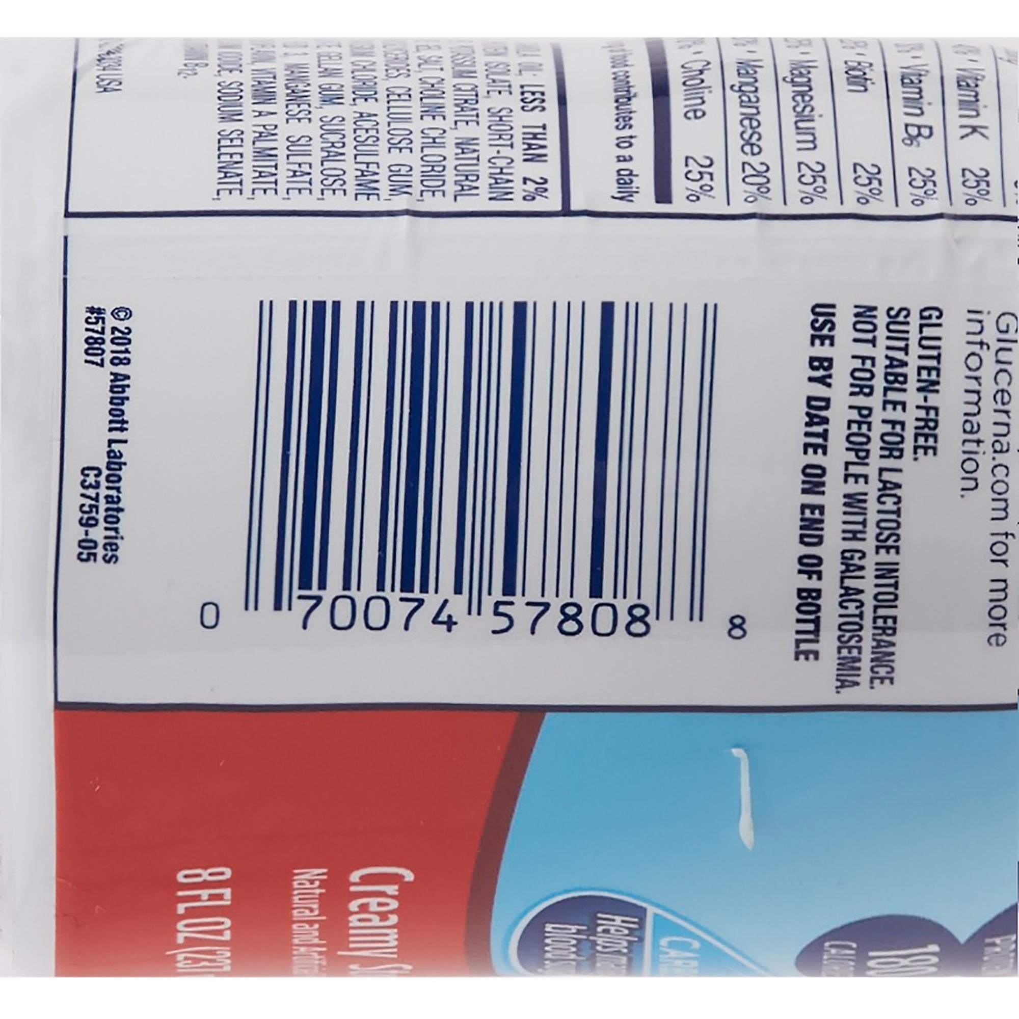 Glucerna Original Shake, Creamy Strawberry, 8 oz - Diabetic Support Formula
