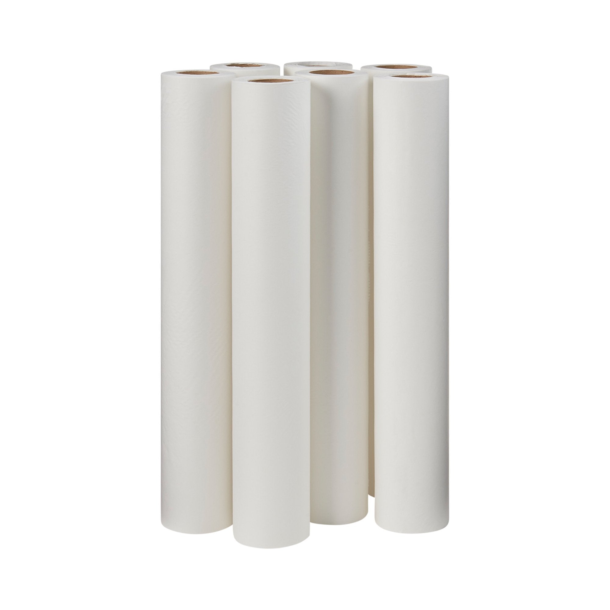 McKesson Smooth Table Paper Rolls, 18" x 225 ft, White, Bulk Pack - 12 Units