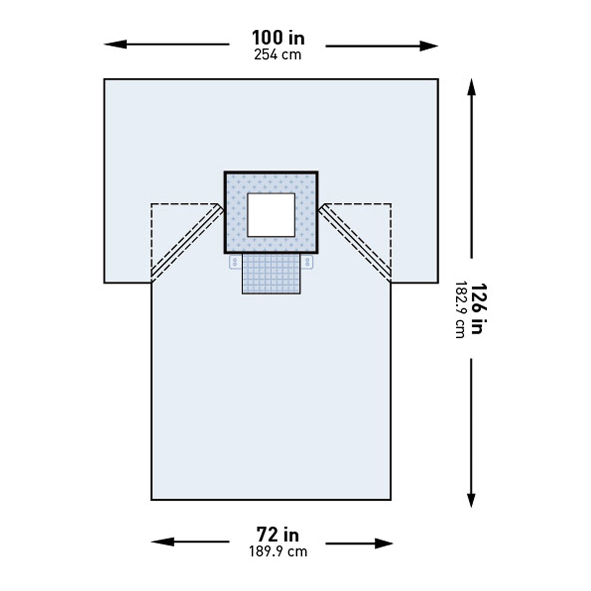 McKesson Sterile Chest Surgical Drape, 100 x 72 x 126 Inch (1 Unit)