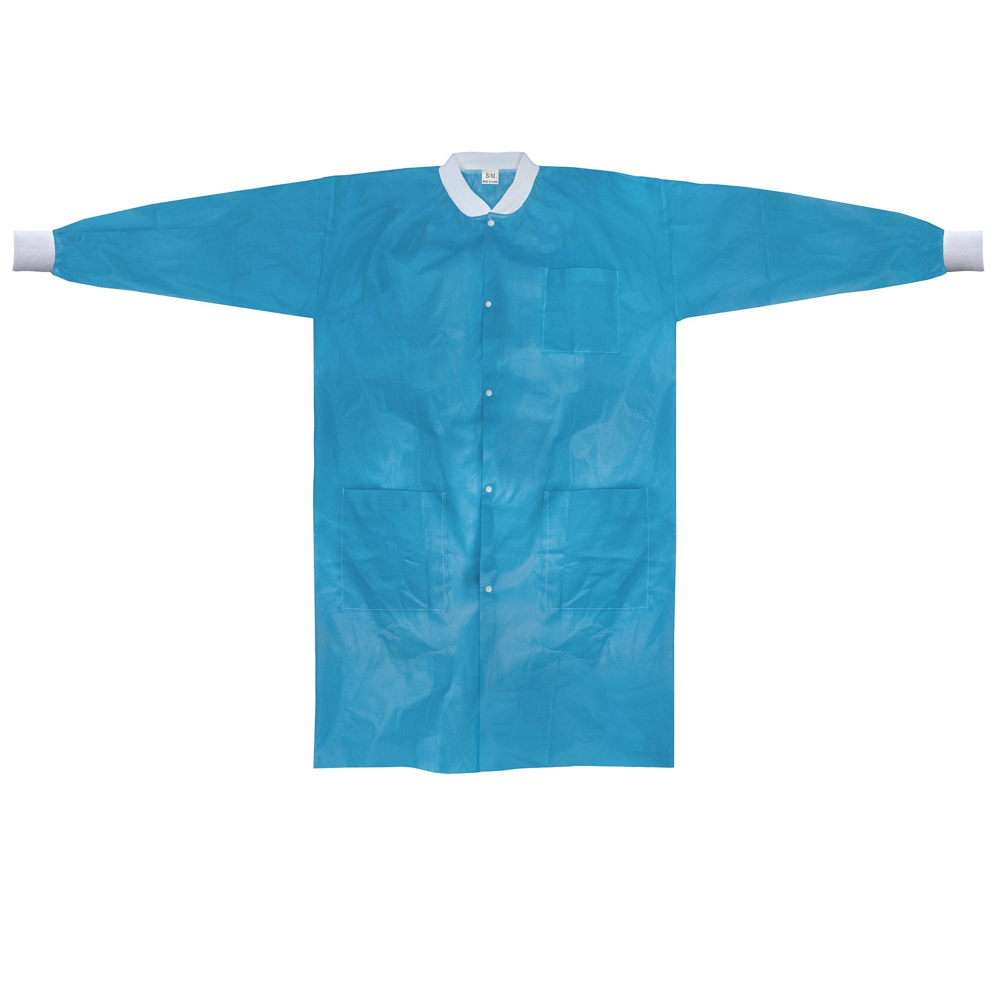 McKesson Lab Coat, Small / Medium, Blue (30 Units)