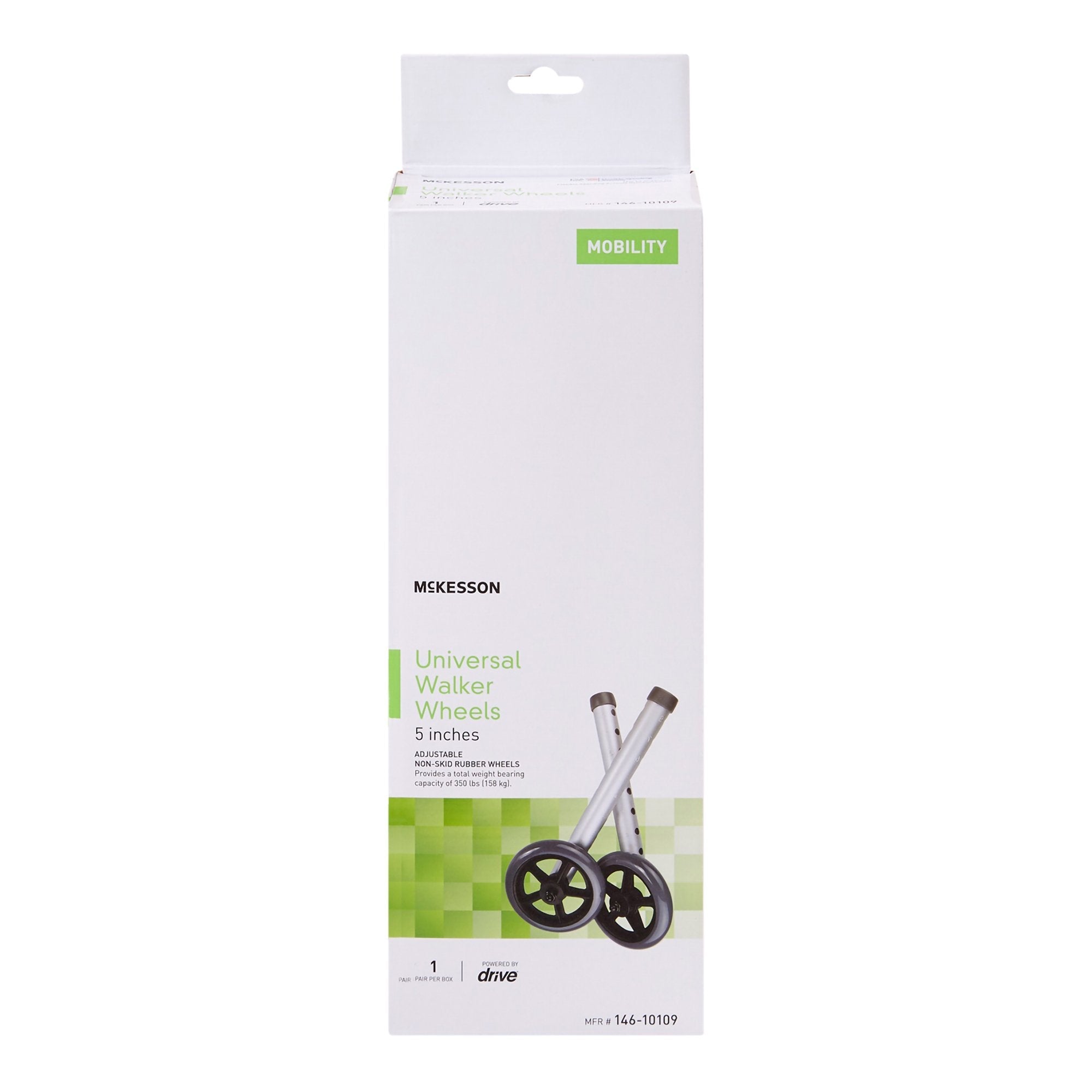 McKesson Walker Wheels, 5-inch Diameter (1 Unit)