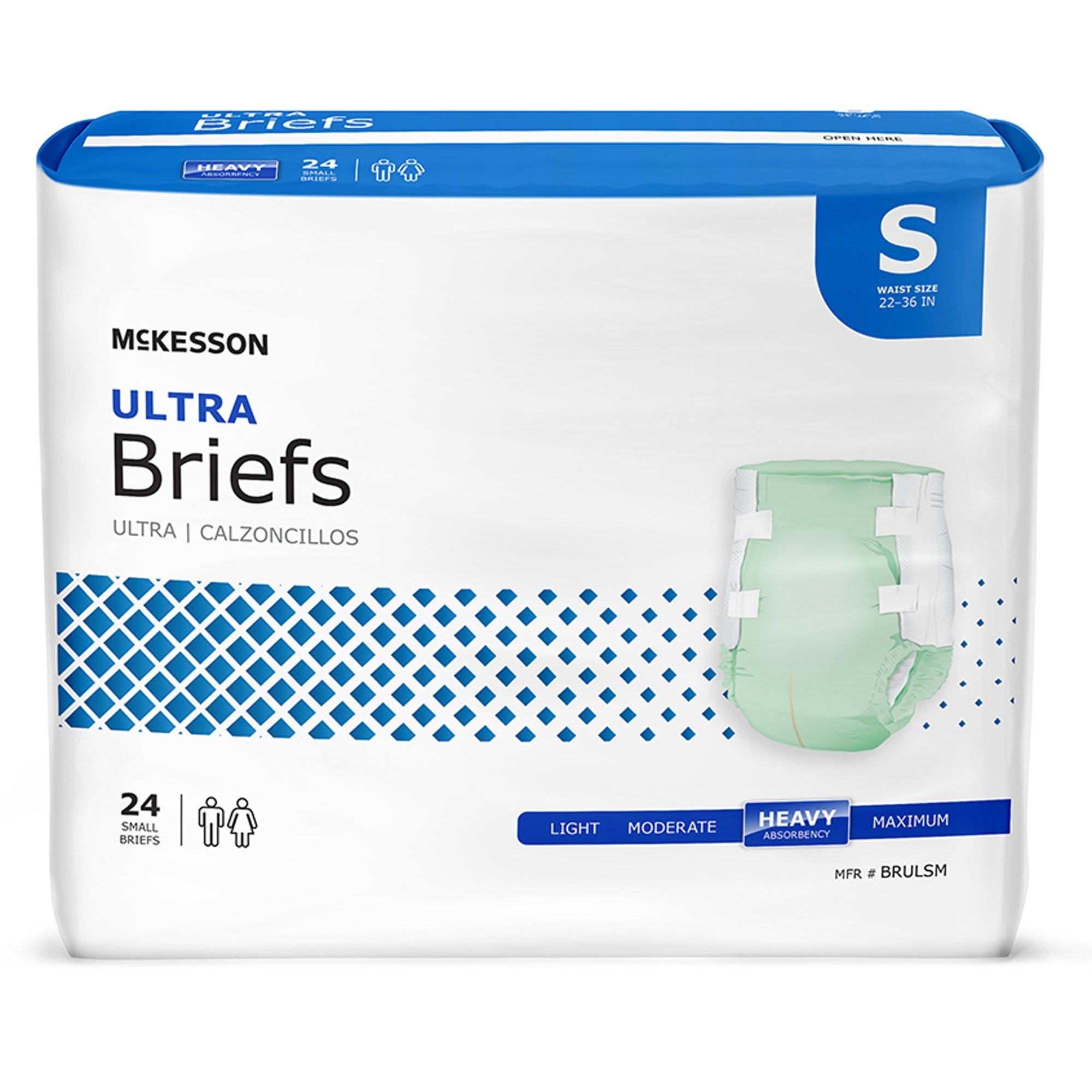 McKesson Ultra Small Incontinence Briefs, Heavy Absorbency - 1 Pack