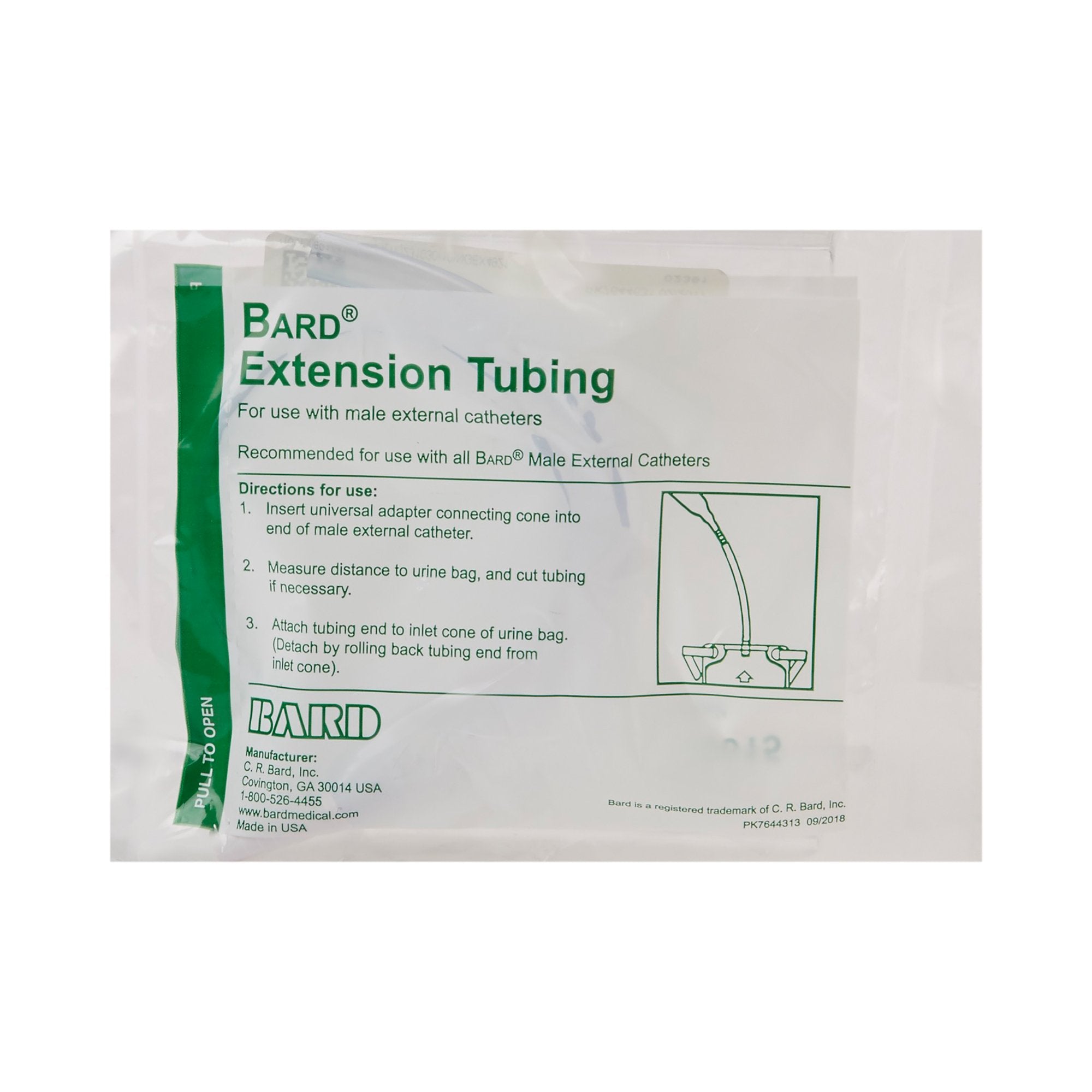 Bard® Tube, Leg Bag Extension, Nonsterile (24 Units)