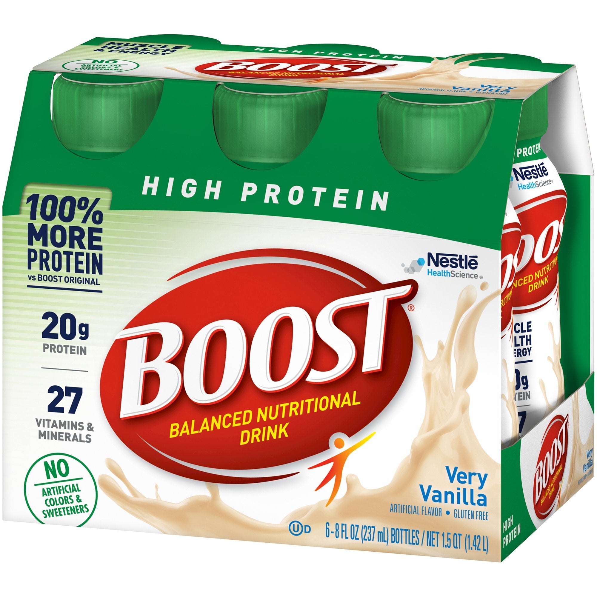 Boost High Protein Vanilla Nutritional Drink - 8 oz Bottle, 20g Protein