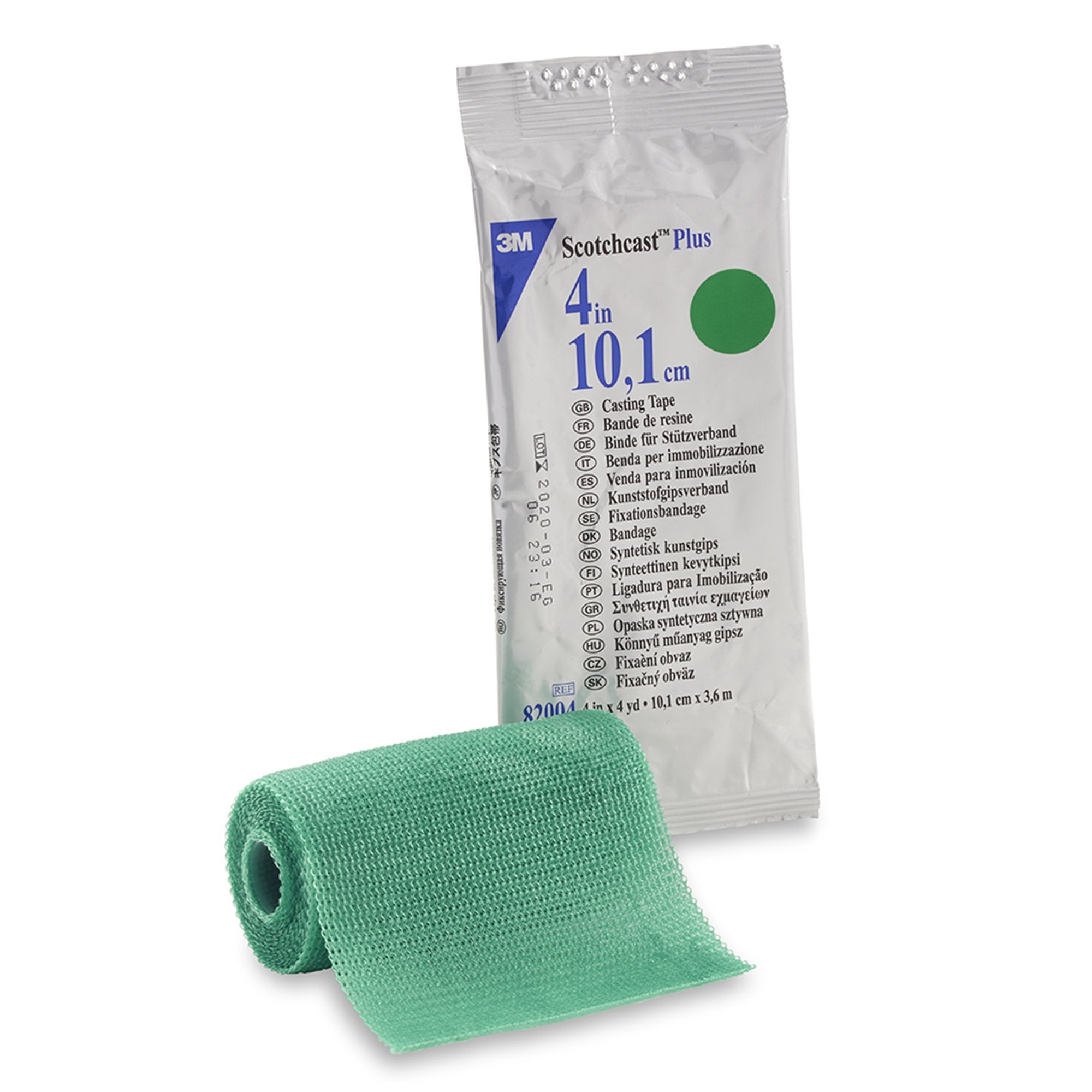 3M™ Scotchcast™ Plus Green Cast Tape, 4 Inch x 4 Yard (1 Unit)