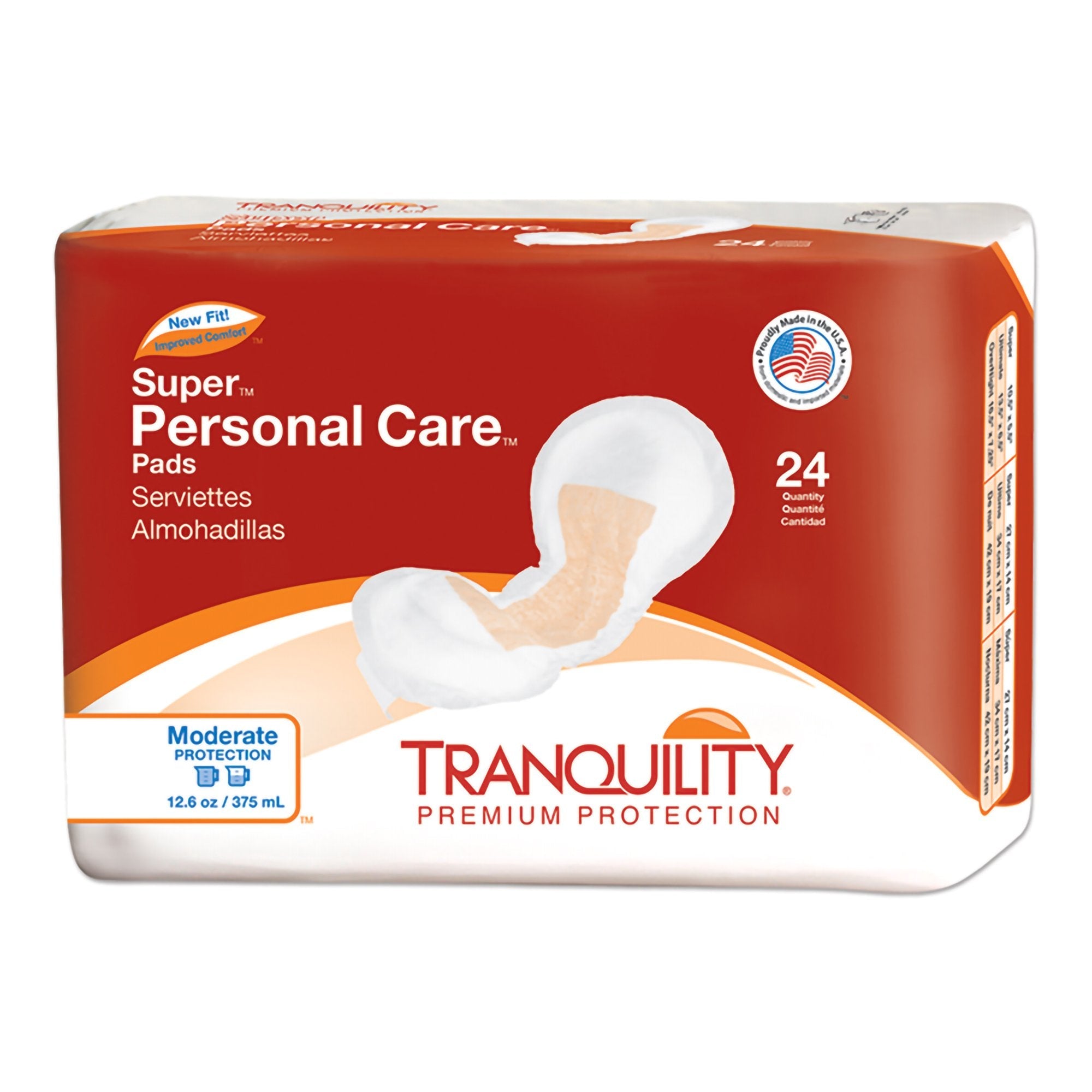 Tranquility® Super Maximum Protection Bladder Control Pad, 10½-Inch Length (24 Units)
