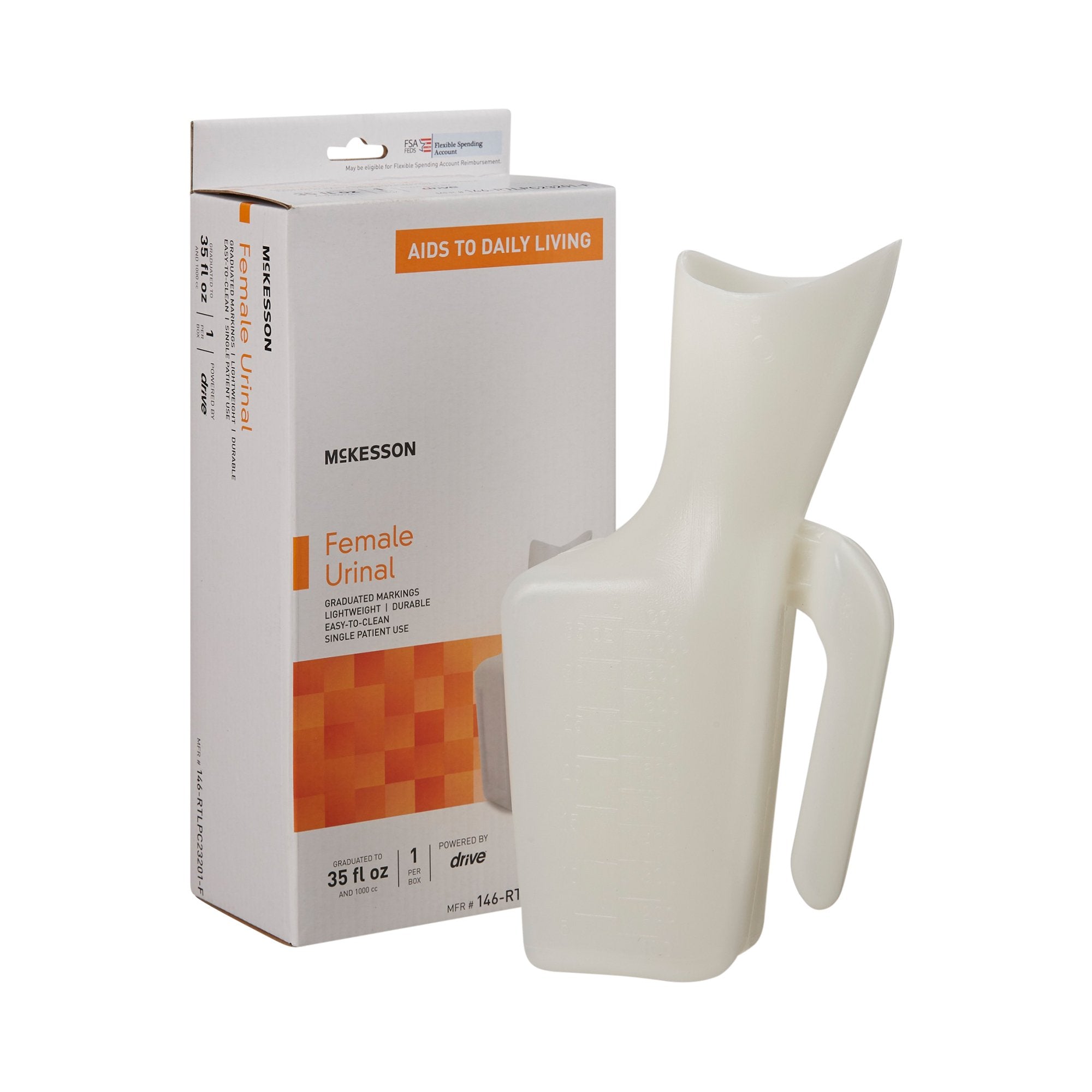 McKesson Female Urinal without Cover (6 Units)