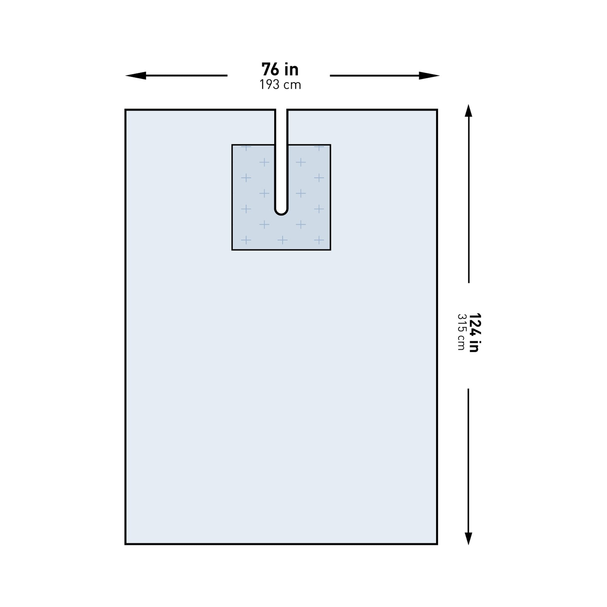 McKesson Sterile EENT Split Drape, 76 x 124 Inch (1 Unit)