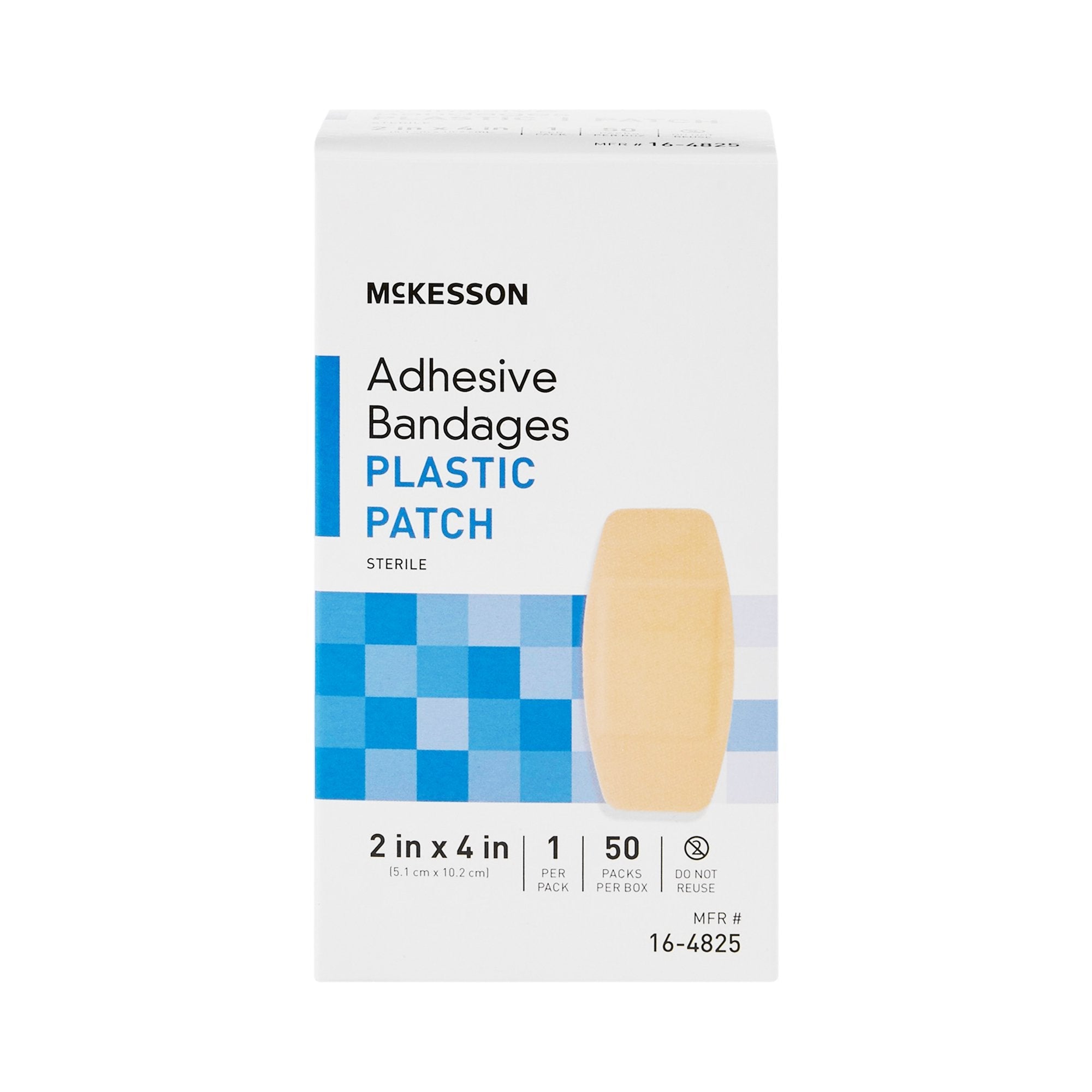 McKesson Tan Adhesive Strip, 2 x 4 Inch (1 Unit)