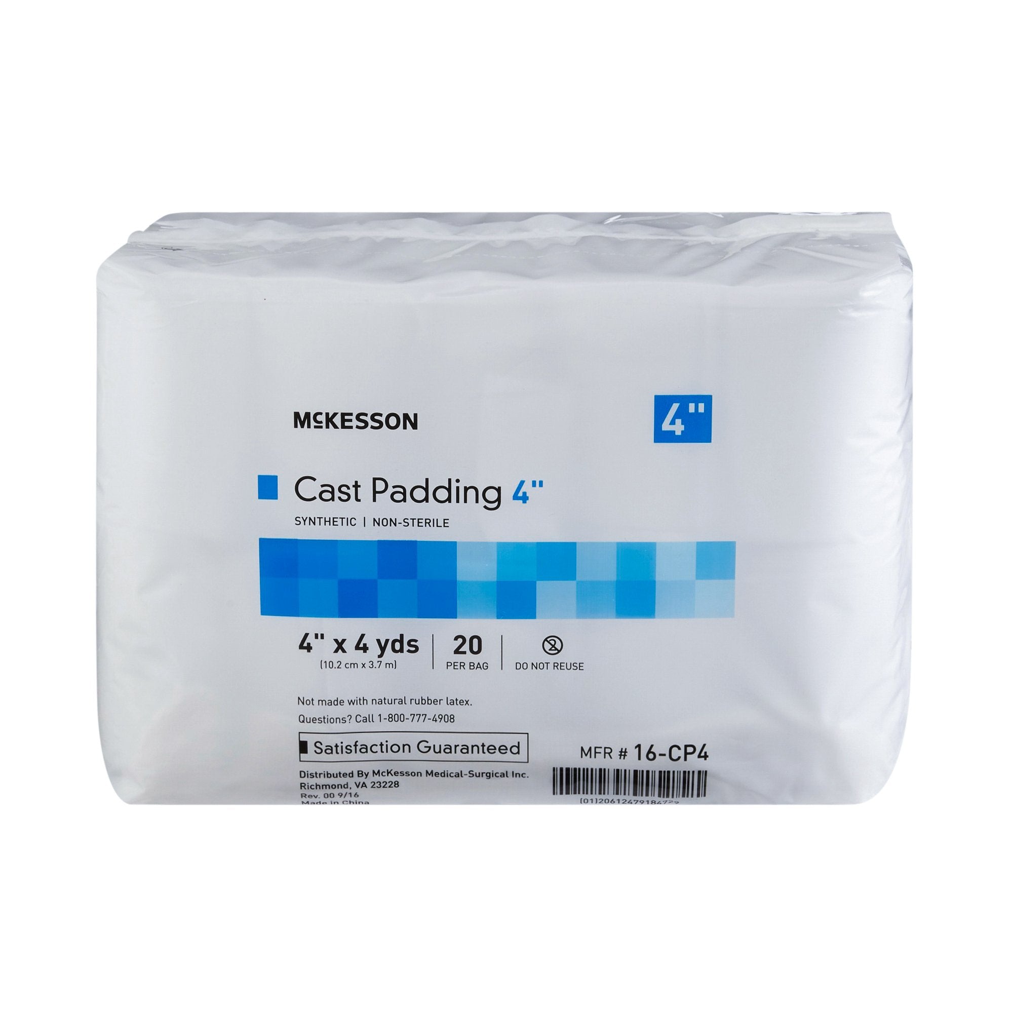 McKesson White Polyester Cast Padding, 4 Inch x 4 Yard (20 Units)