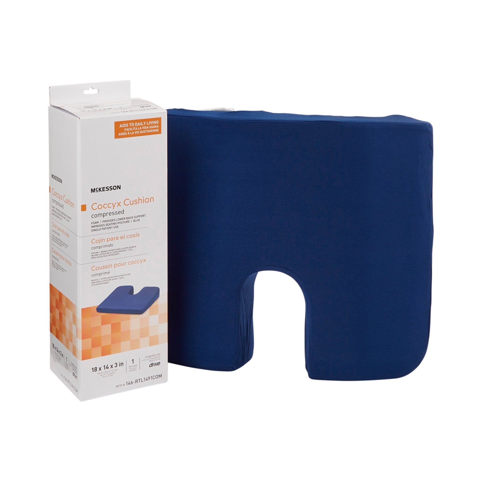 McKesson Compressed Coccyx Cushion (4 Units)