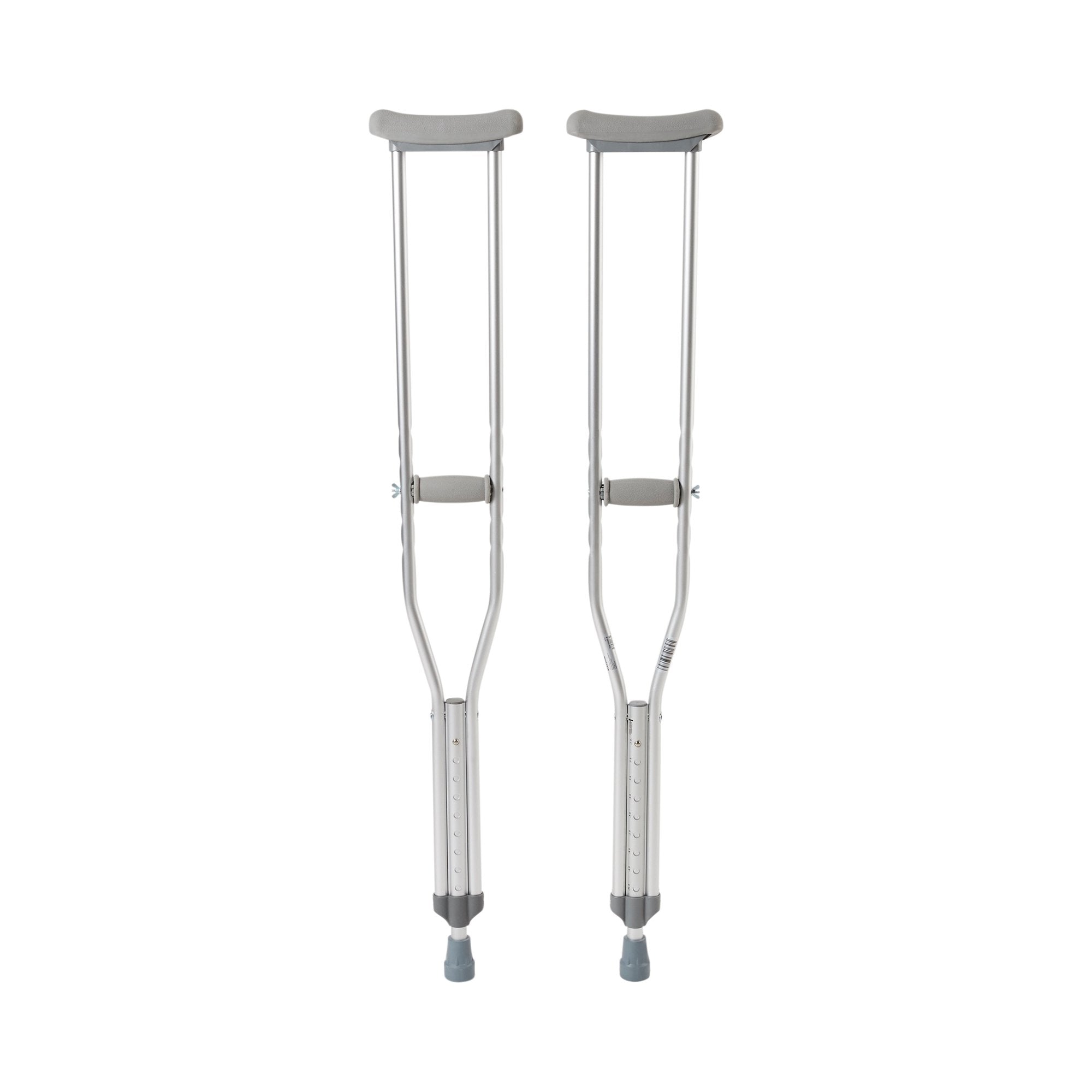 McKesson Adjustable Adult Underarm Crutches, Aluminum, 350 lb Capacity
