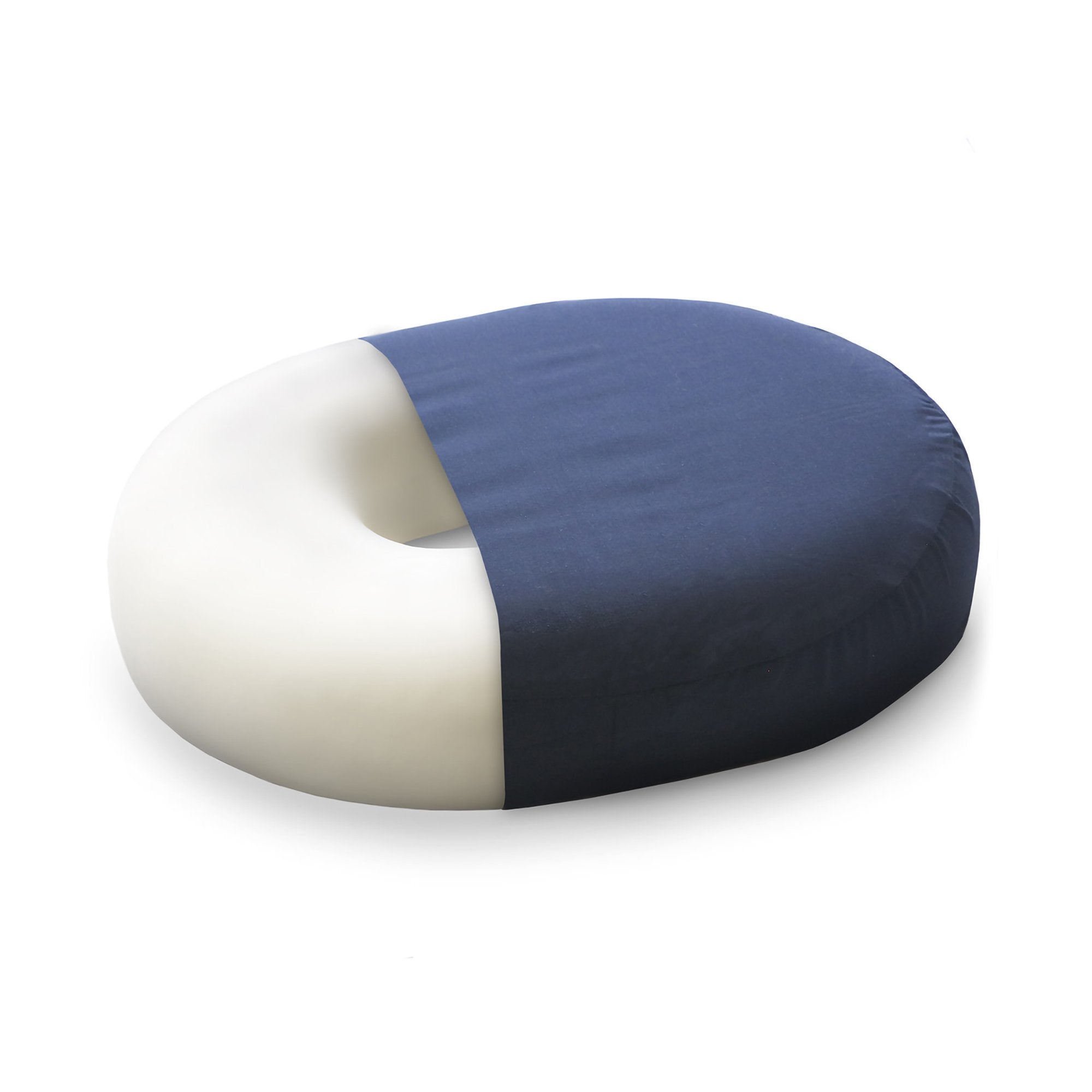 Mabis Healthcare Molded Foam Doughnut Seat Cushion, 16 Inch, Navy (1 Unit)
