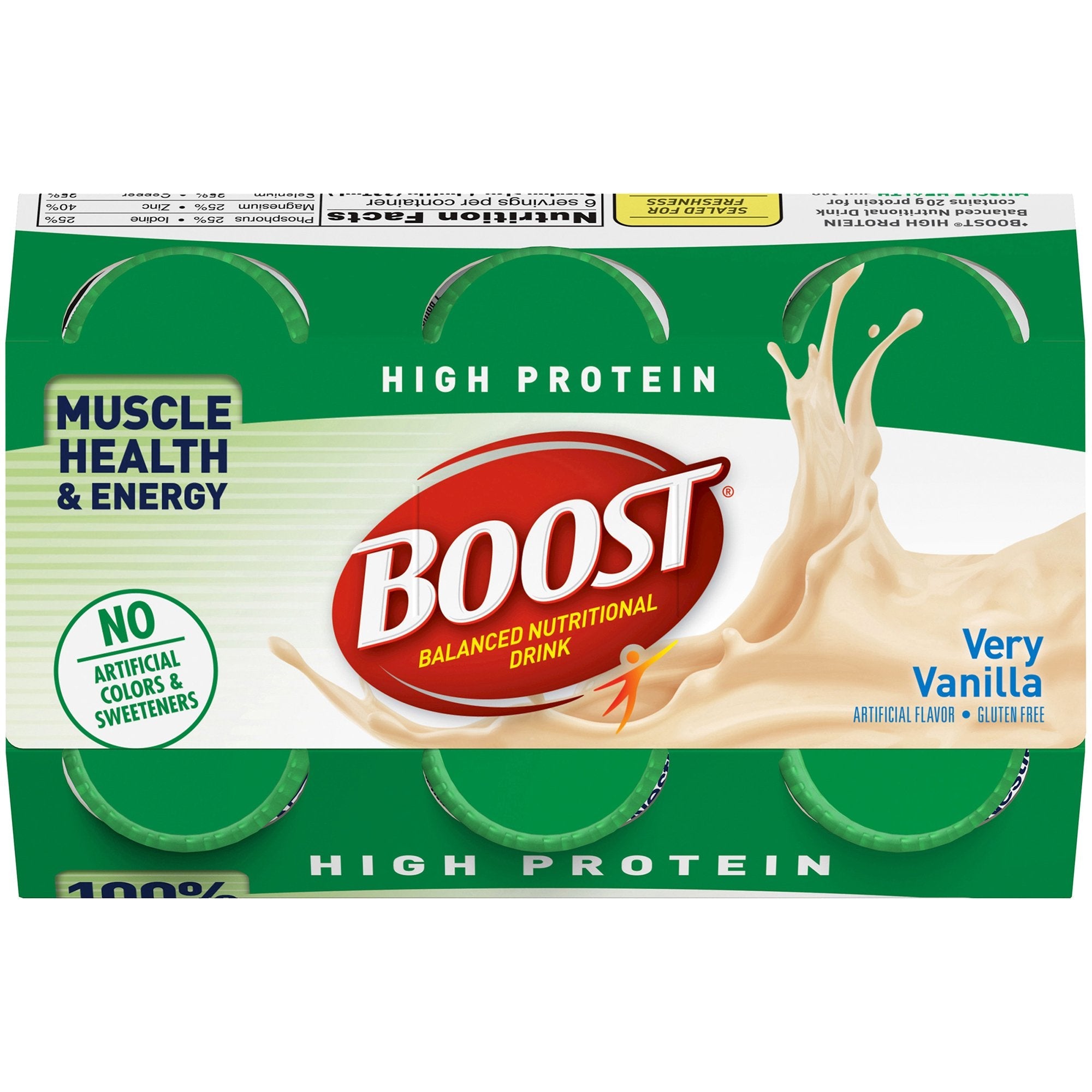 Boost High Protein Vanilla Nutritional Drink - 8 oz Bottle, 20g Protein