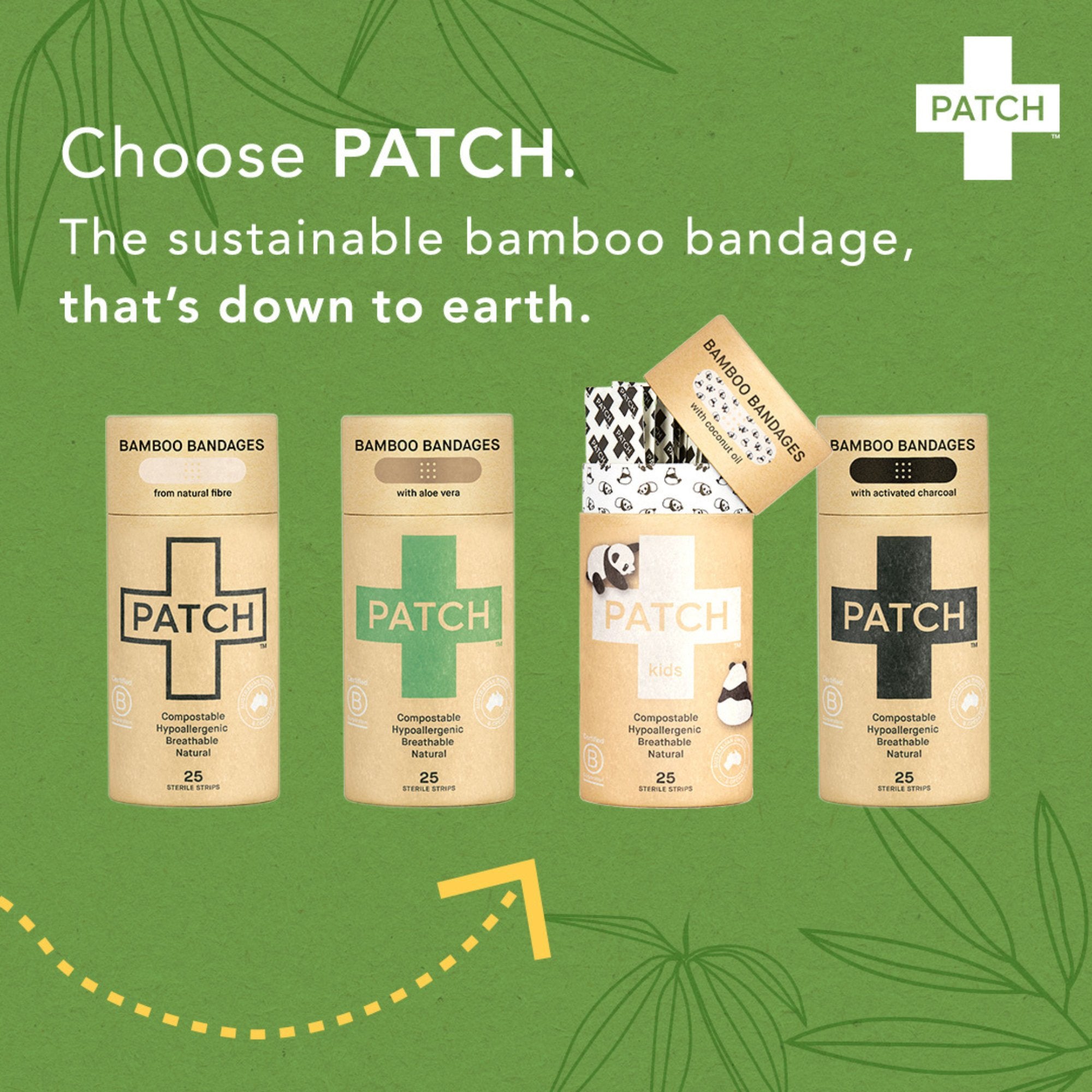 Adhesive Strip Patch™ Bamboo / Activated Charcoal Black 3/4 X 3 Inch Sterile - image 9