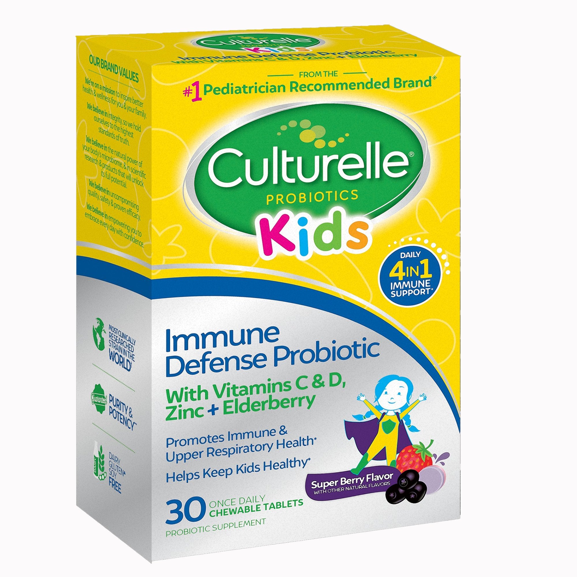 Probiotic Dietary Supplement Culturelle® 30 per Box Chewable Tablet - image 3