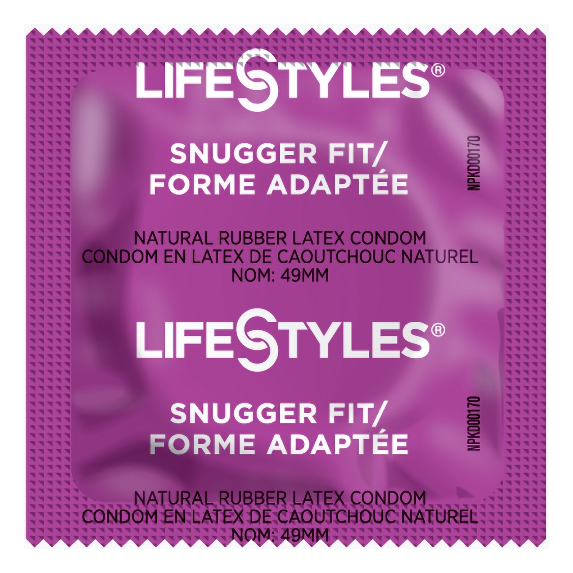 Lifestyles® Snugger Fit Lubricated Latex Condom