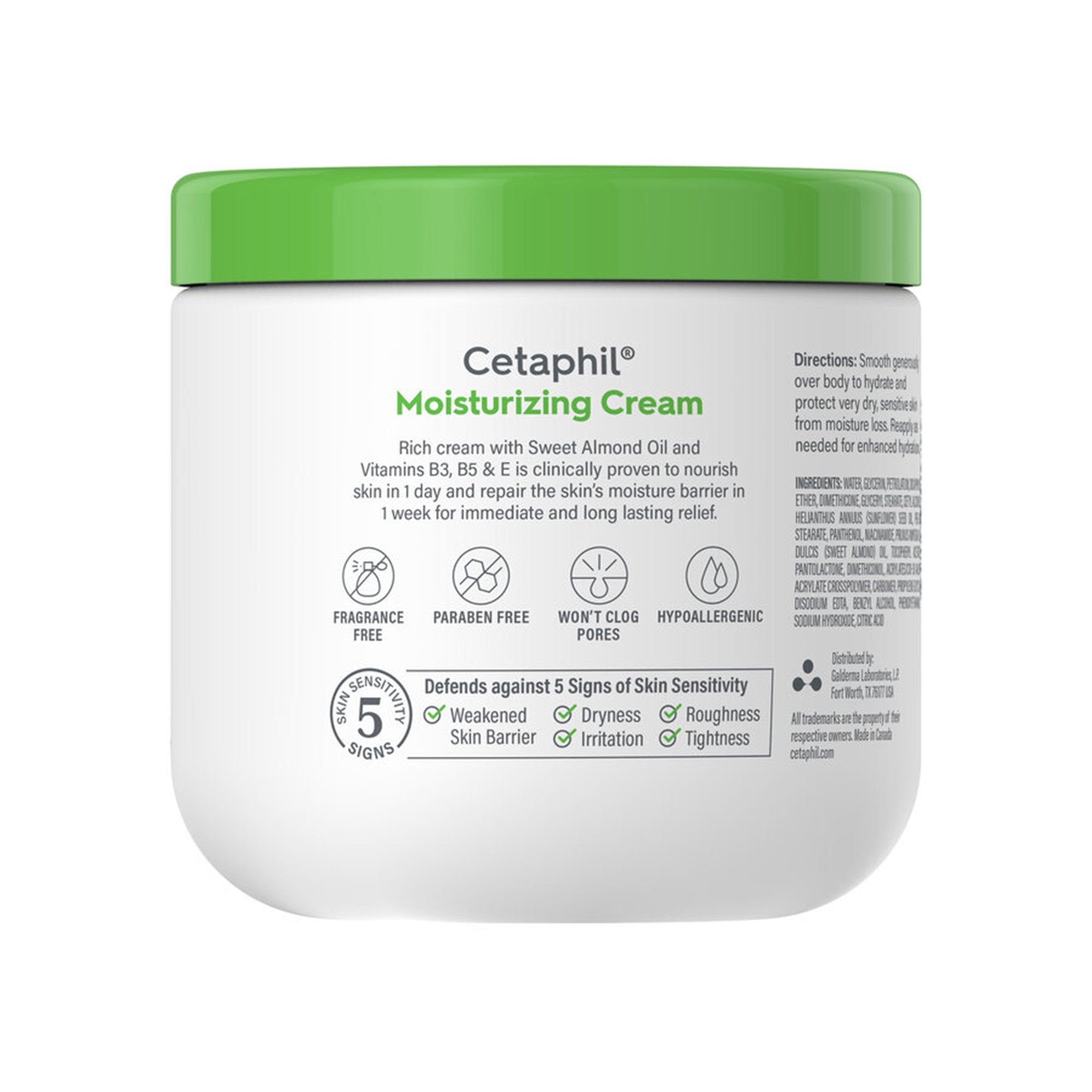 Hand and Body Moisturizer Cetaphil® 16 oz. Jar Unscented Cream - image 2