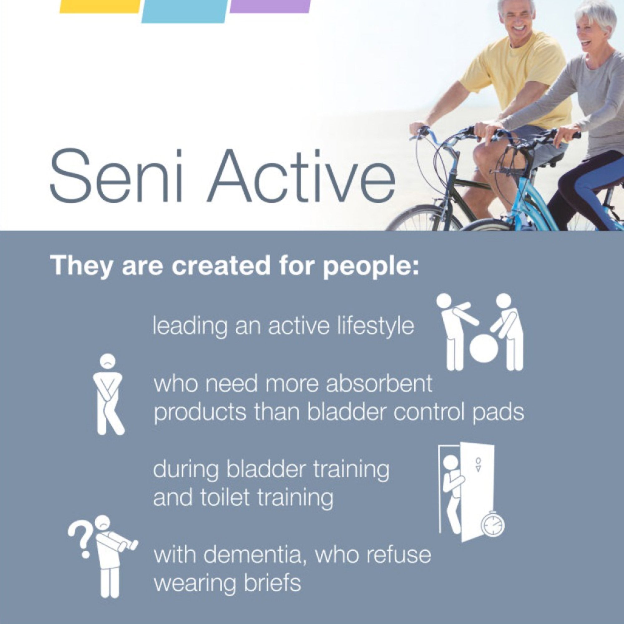 Absorbent Underwear Seni® Active Super Plus Pull On with Tear Away Seams Adult Small Unisex Disposable Heavy Absorbency - image 6