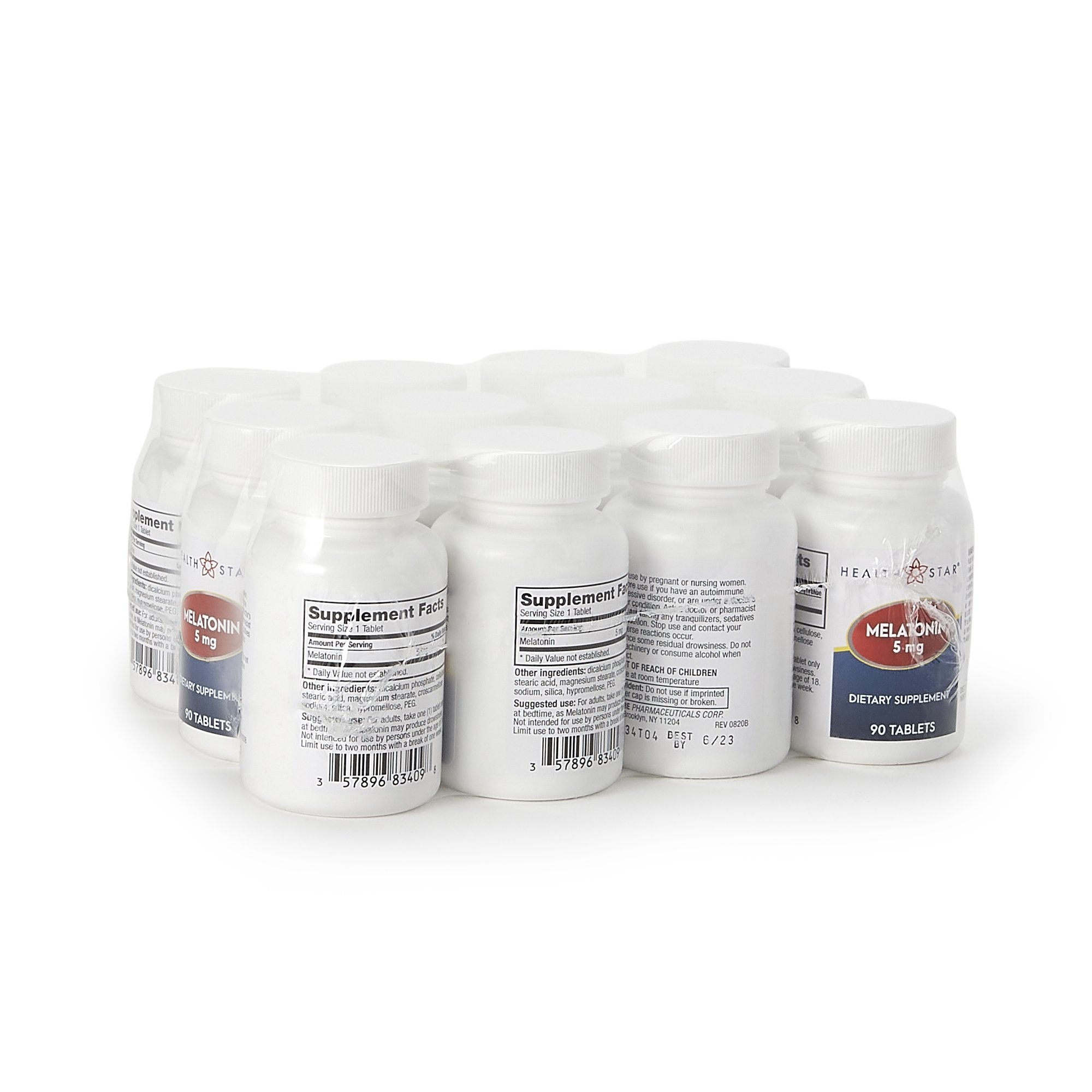 Natural Sleep Aid HEALTH STAR® 90 per Bottle Tablet 5 mg - image 2