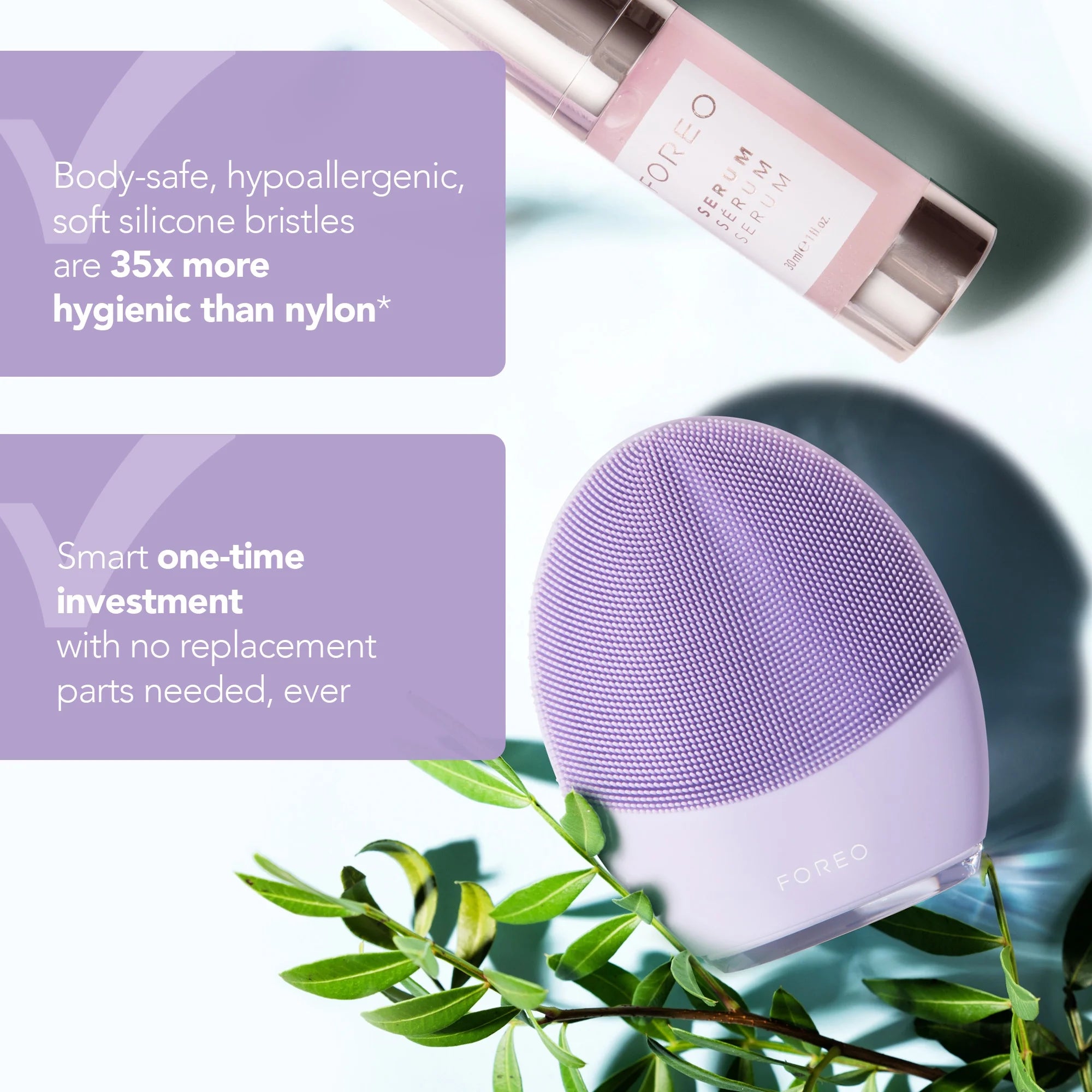 Foreo LUNA 3 Smart Sonic Facial Cleanser & Massager, for Sensitive Skin