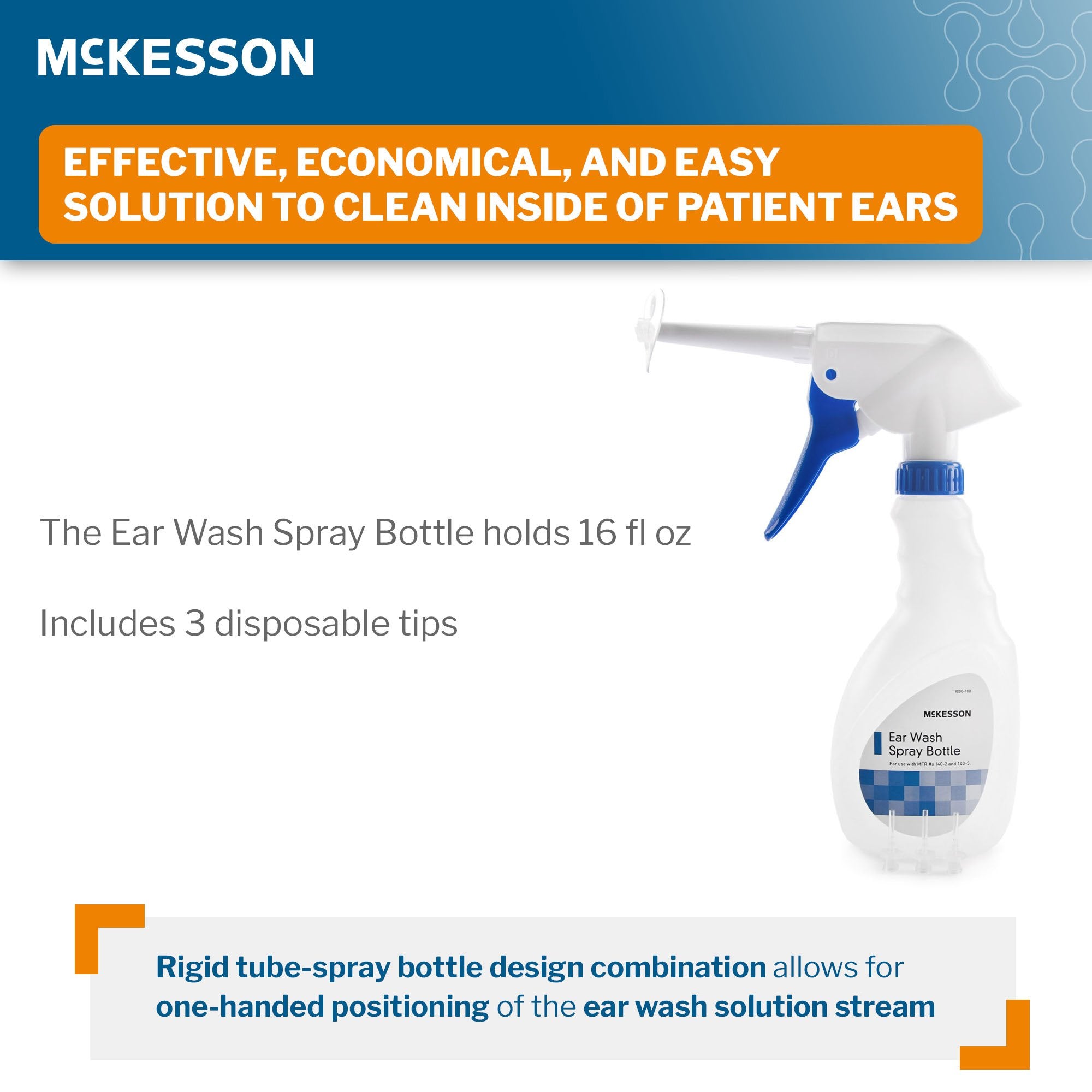 Ear Wash System McKesson Disposable Tip Blue / White - image 2