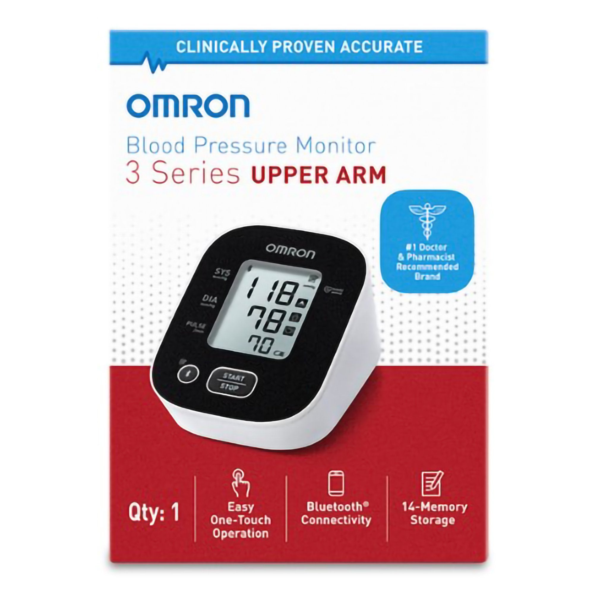 Home Automatic Digital Blood Pressure Monitor 3 Series® Adult Cuff 9 to 17 Inch Desk Model